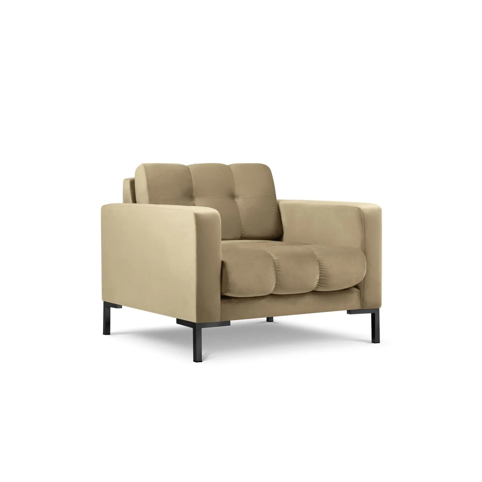 Mamaia Sessel, Metallbeine Schwarz, mit Bezug aus Samt oder Strukturstoff, 87x96 cm - Image 73