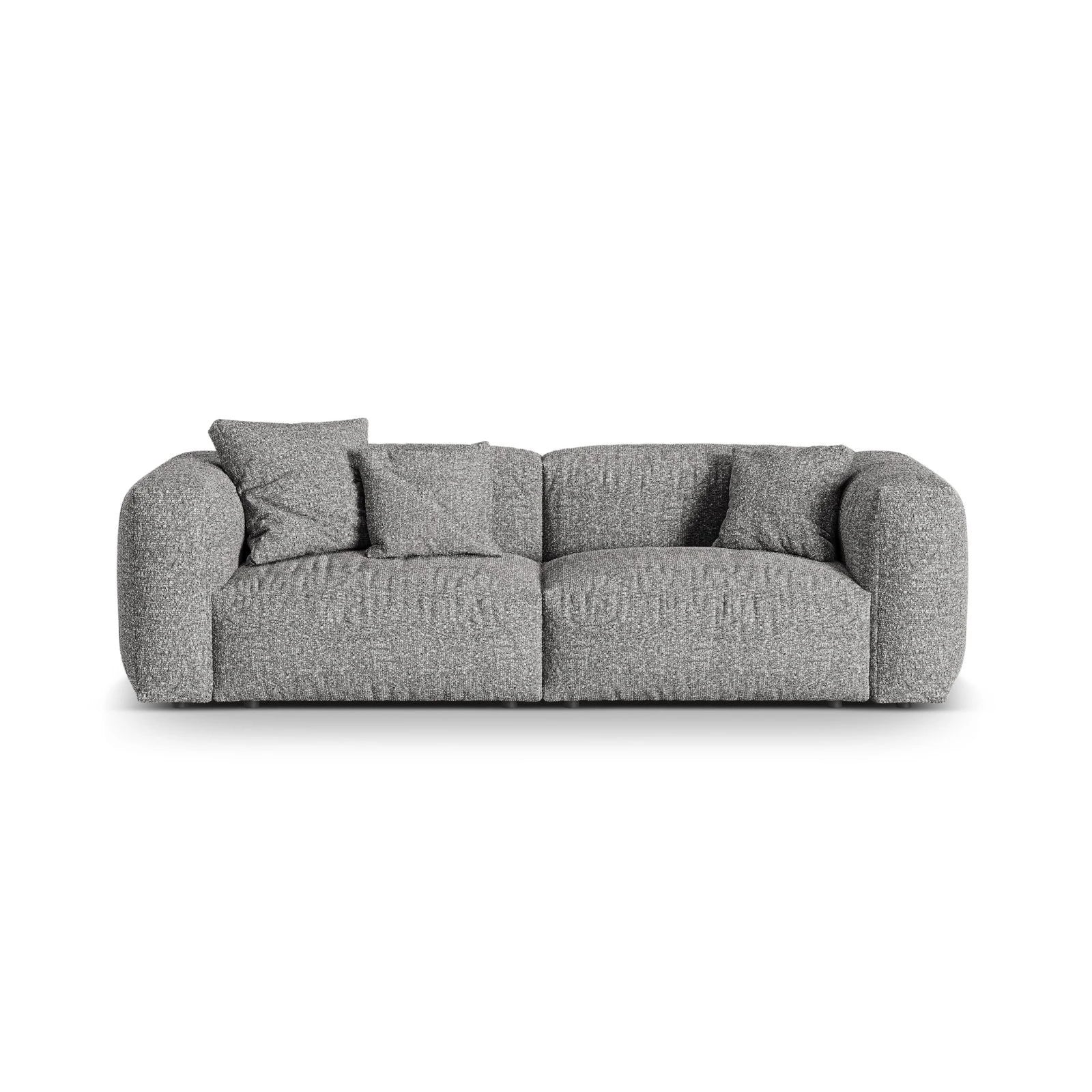 Martina 3-Sitzer Sofa, Sitztiefe 76 cm, aus Samt, Cord, Boucle oder Strukturstoff, 240x106 cm - Image 106