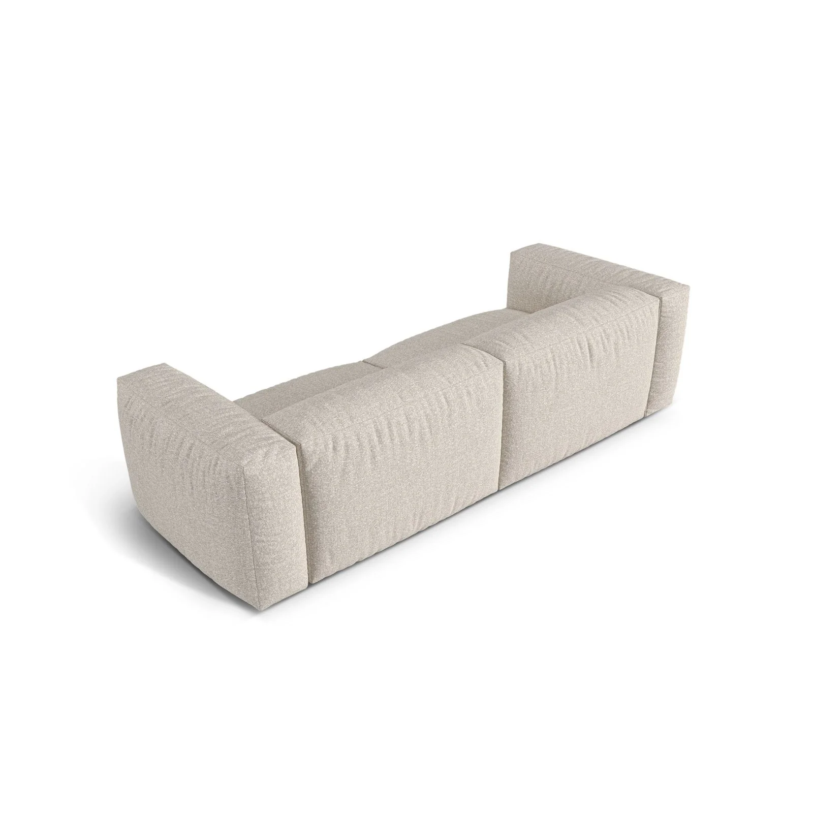 Martina 3-Sitzer Sofa, Sitztiefe 76 cm, aus Samt, Cord, Boucle oder Strukturstoff, 240x106 cm - Image 114