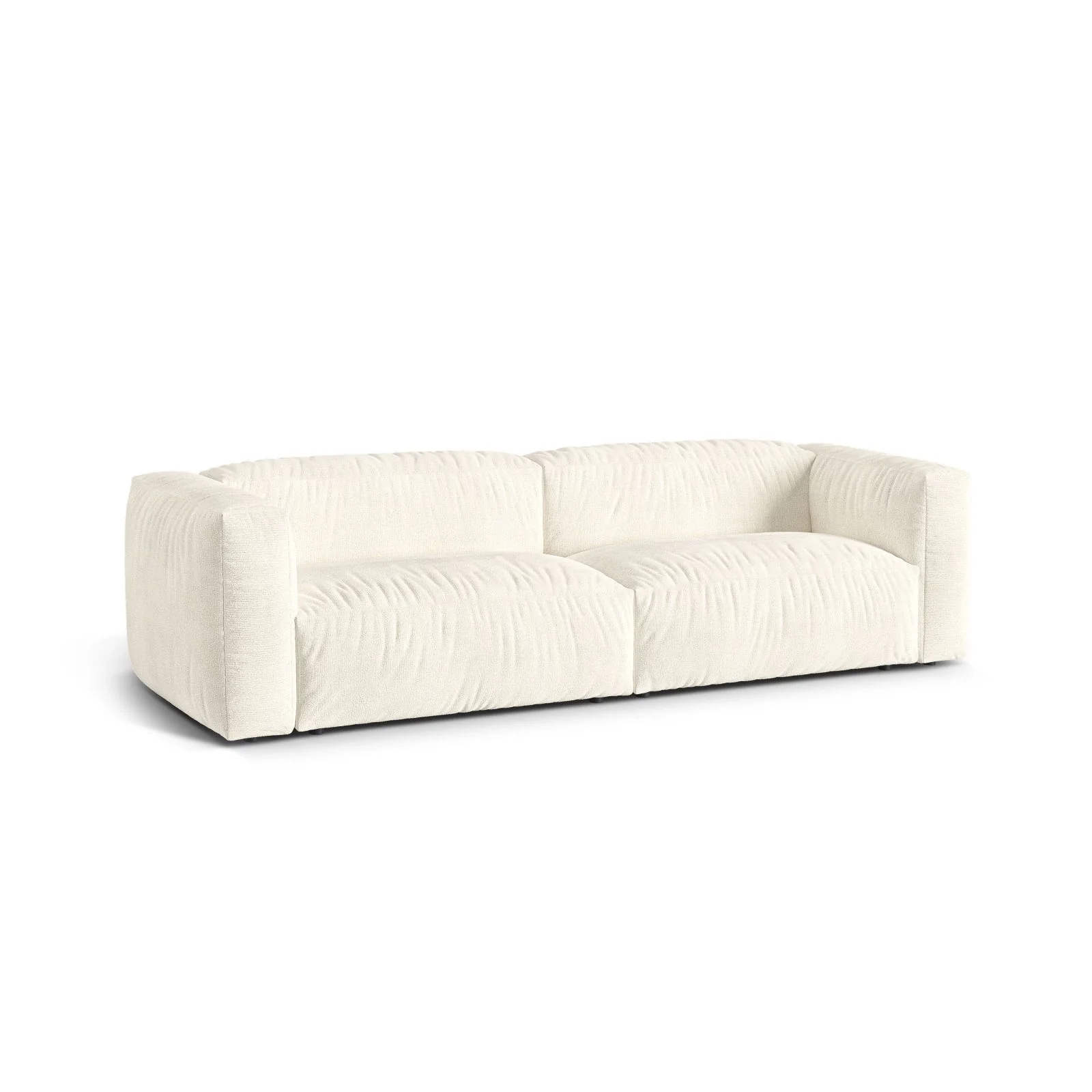 Martina 3-Sitzer Sofa, Sitztiefe 76 cm, aus Samt, Cord, Boucle oder Strukturstoff, 240x106 cm - Image 118