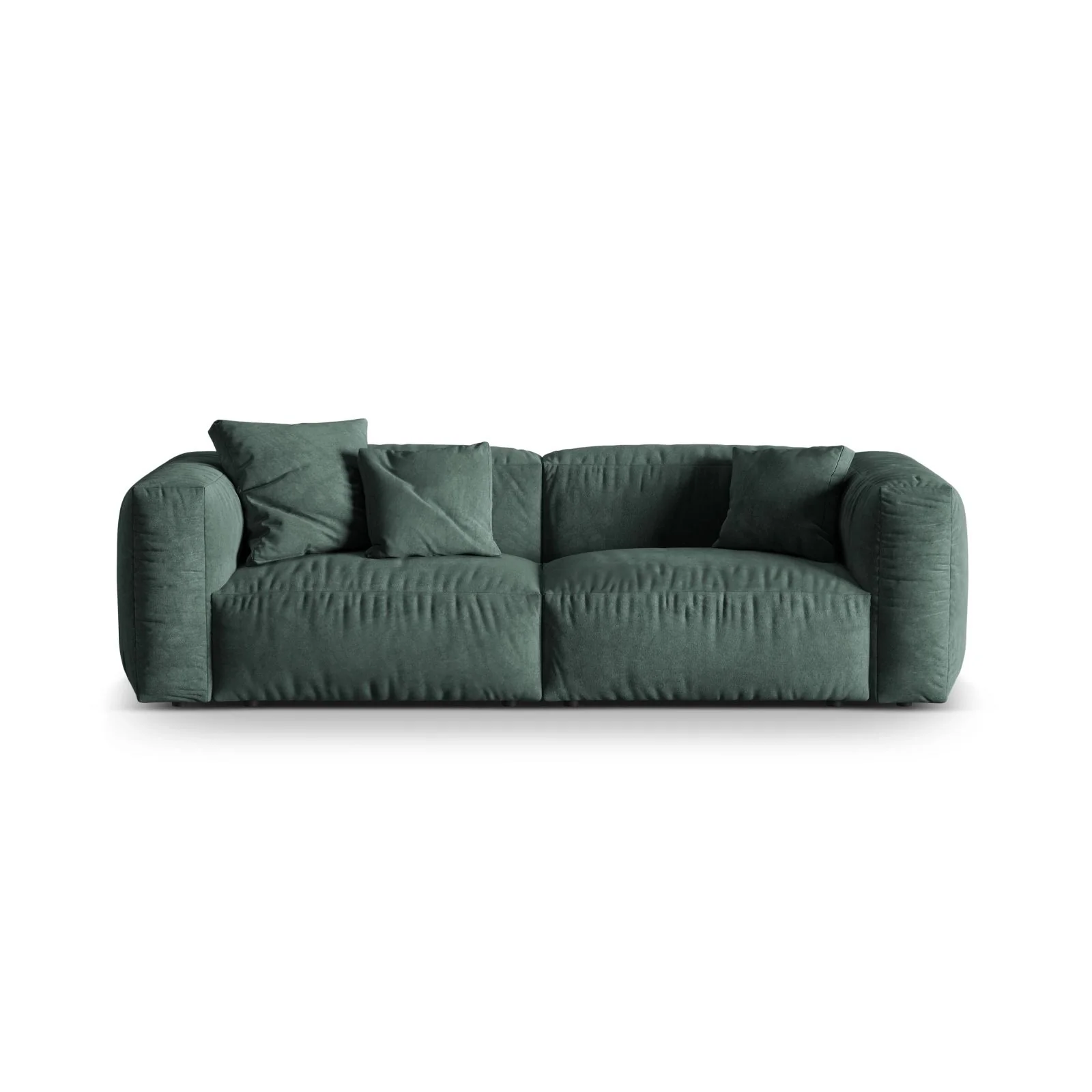 Martina 3-Sitzer Sofa, Sitztiefe 76 cm, aus Samt, Cord, Boucle oder Strukturstoff, 240x106 cm - Image 16