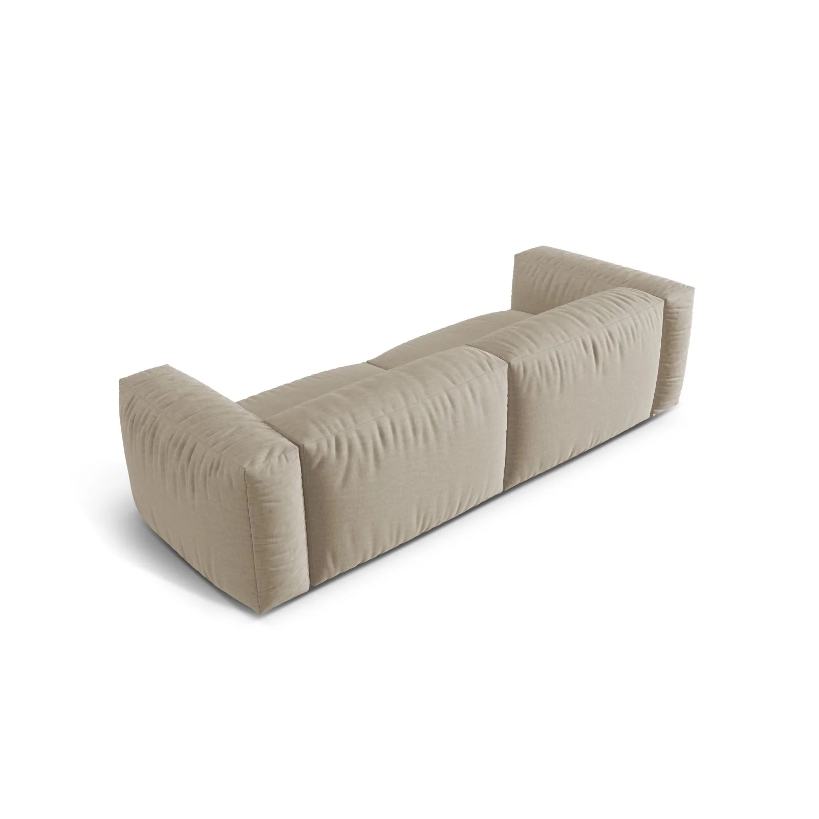 Martina 3-Sitzer Sofa, Sitztiefe 76 cm, aus Samt, Cord, Boucle oder Strukturstoff, 240x106 cm - Image 34