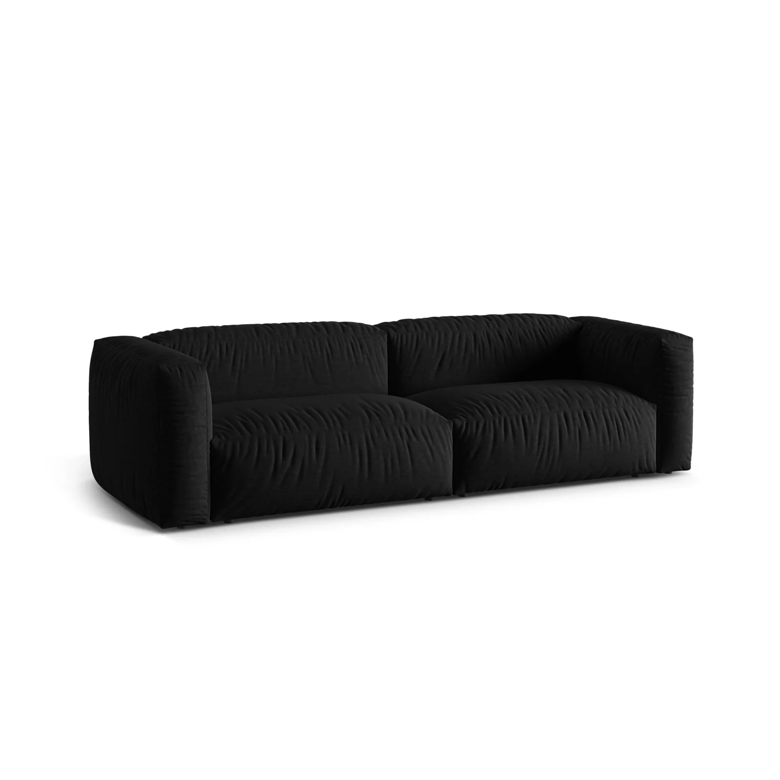 Martina 3-Sitzer Sofa, Sitztiefe 76 cm, aus Samt, Cord, Boucle oder Strukturstoff, 240x106 cm - Image 48