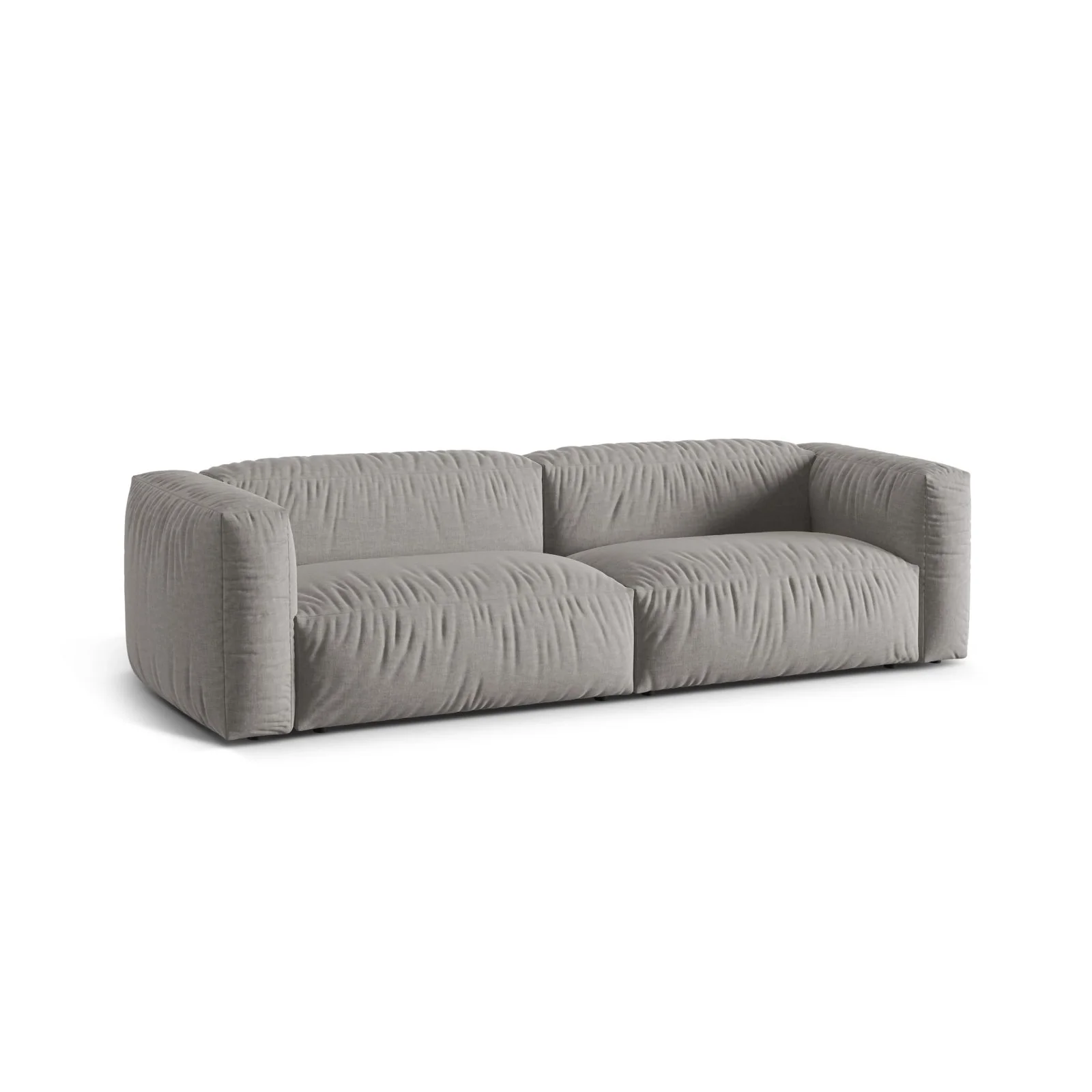 Martina 3-Sitzer Sofa, Sitztiefe 76 cm, aus Samt, Cord, Boucle oder Strukturstoff, 240x106 cm - Image 53
