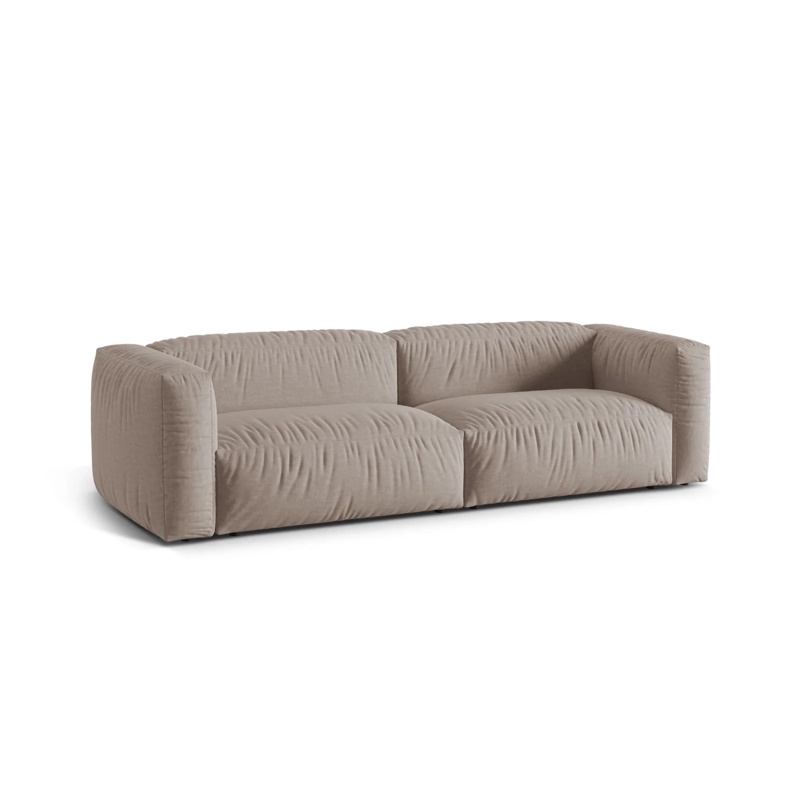 Martina 3-Sitzer Sofa, Sitztiefe 76 cm, aus Samt, Cord, Boucle oder Strukturstoff, 240x106 cm - Image 63