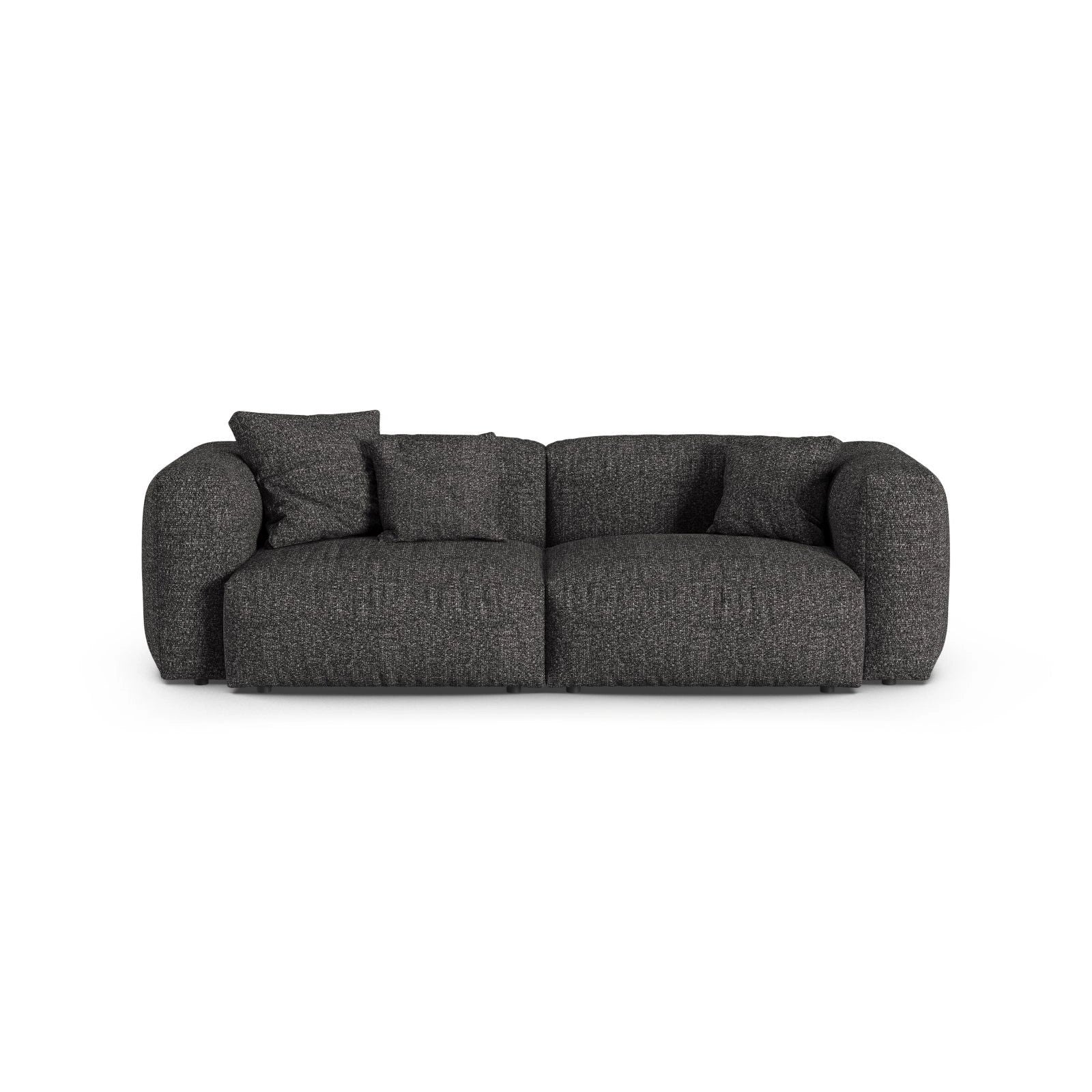 Martina 3-Sitzer Sofa, Sitztiefe 90 cm, aus Samt, Cord, Boucle oder Strukturstoff, 240x120 cm - Image 101