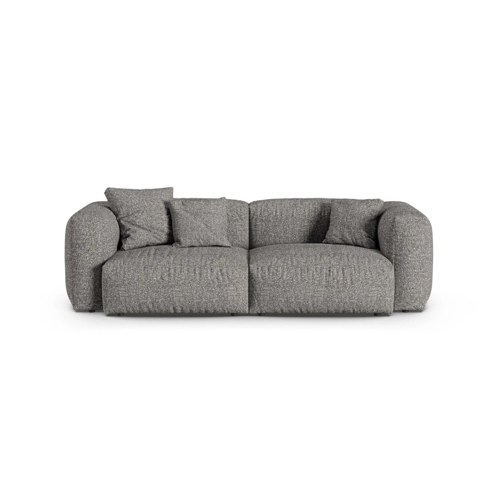 Martina 3-Sitzer Sofa, Sitztiefe 90 cm, aus Samt, Cord, Boucle oder Strukturstoff, 240x120 cm - Image 106