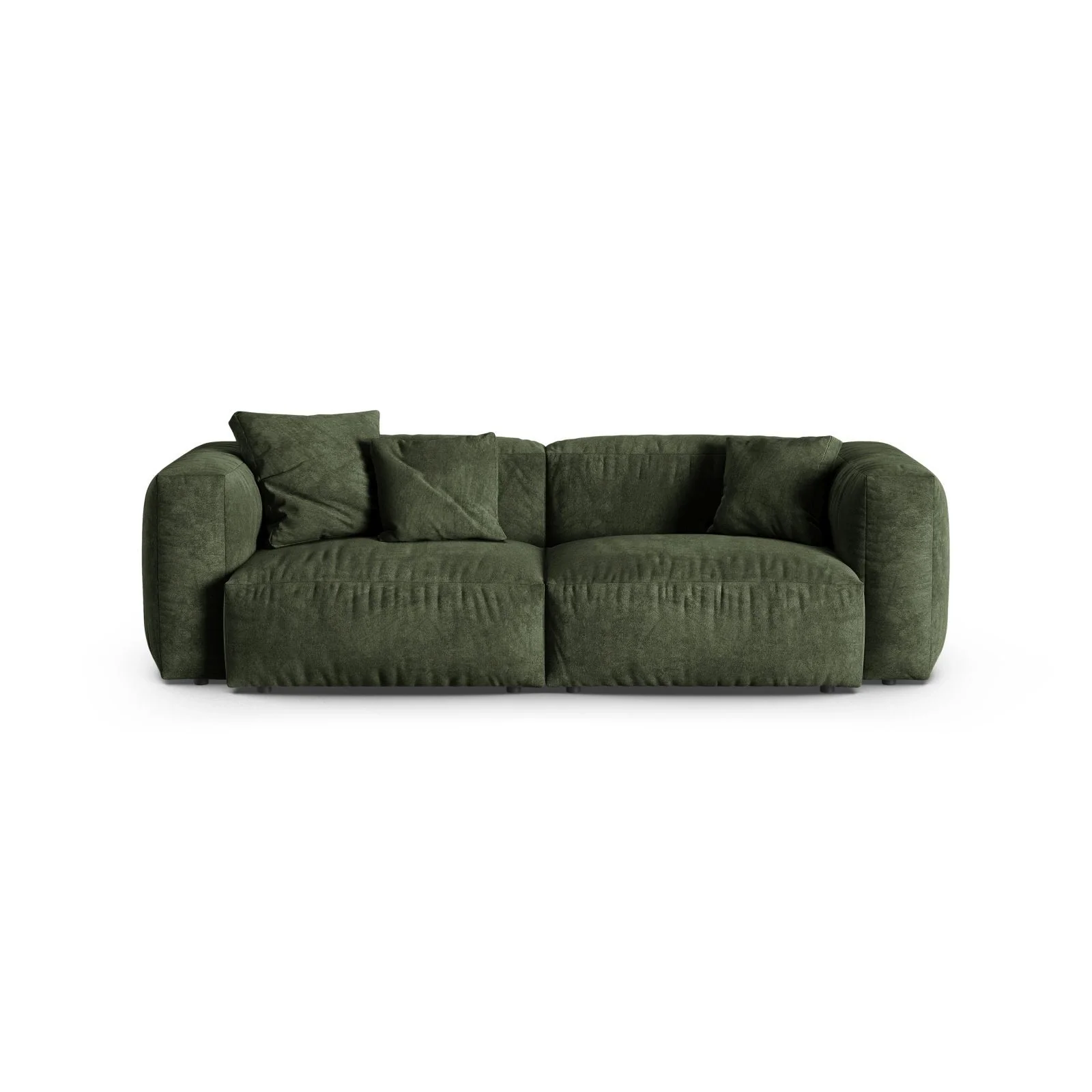 Martina 3-Sitzer Sofa, Sitztiefe 90 cm, aus Samt, Cord, Boucle oder Strukturstoff, 240x120 cm - Image 11