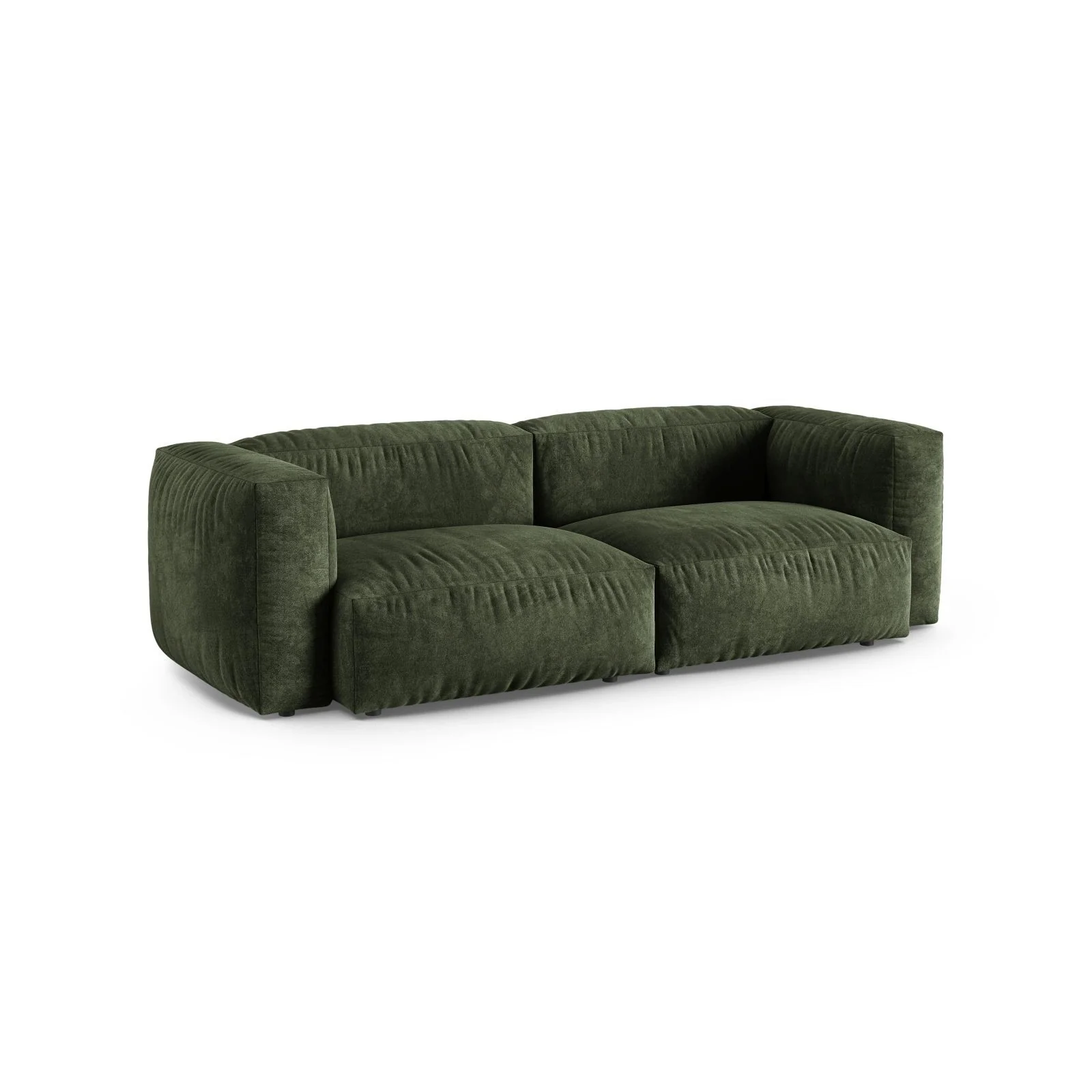 Martina 3-Sitzer Sofa, Sitztiefe 90 cm, aus Samt, Cord, Boucle oder Strukturstoff, 240x120 cm - Image 13