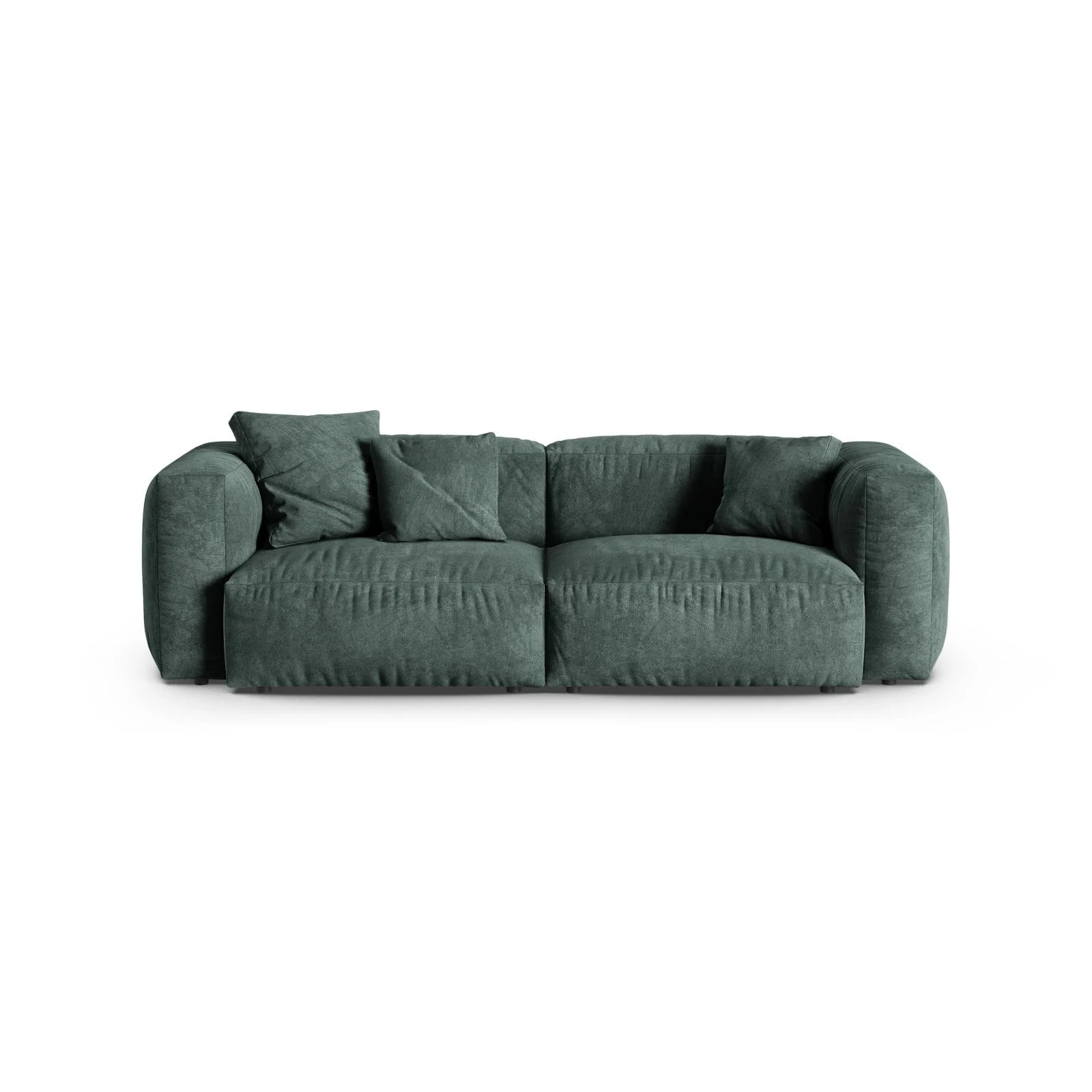 Martina 3-Sitzer Sofa, Sitztiefe 90 cm, aus Samt, Cord, Boucle oder Strukturstoff, 240x120 cm - Image 16