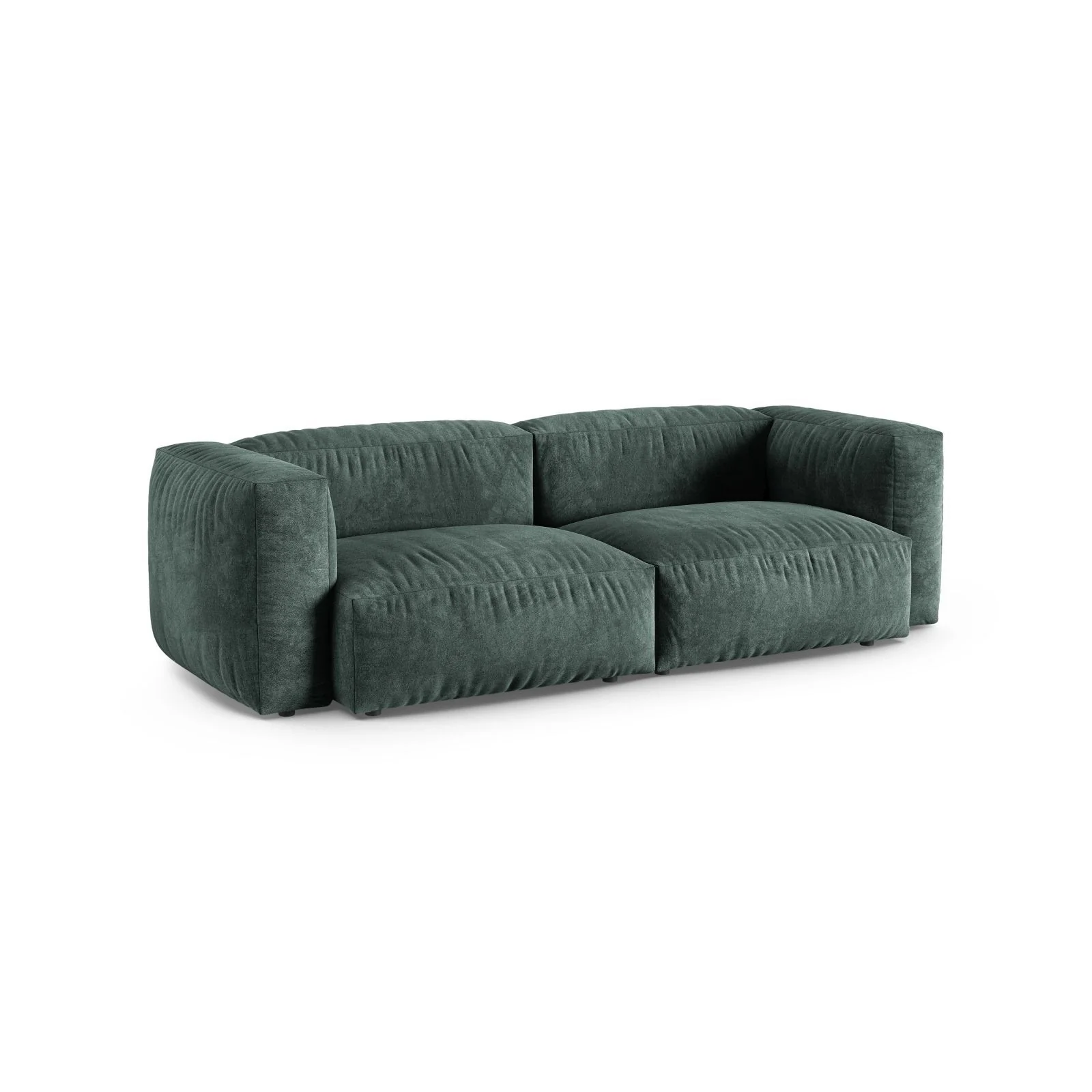 Martina 3-Sitzer Sofa, Sitztiefe 90 cm, aus Samt, Cord, Boucle oder Strukturstoff, 240x120 cm - Image 18