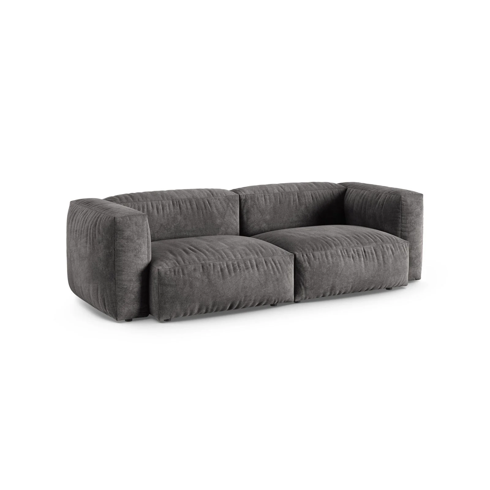 Martina 3-Sitzer Sofa, Sitztiefe 90 cm, aus Samt, Cord, Boucle oder Strukturstoff, 240x120 cm - Image 28