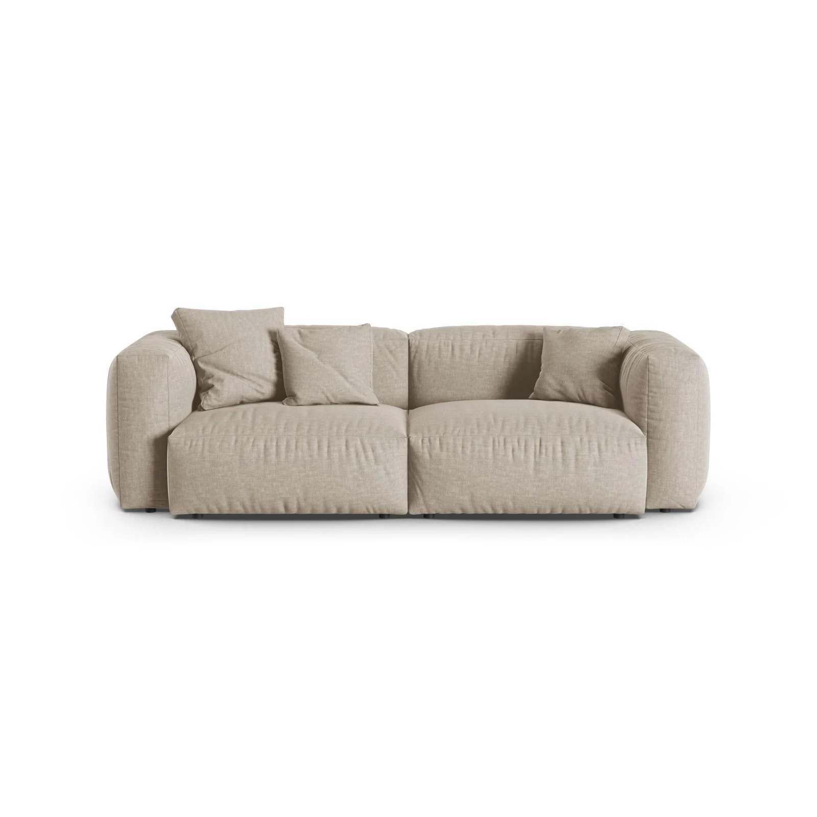 Martina 3-Sitzer Sofa, Sitztiefe 90 cm, aus Samt, Cord, Boucle oder Strukturstoff, 240x120 cm - Image 31
