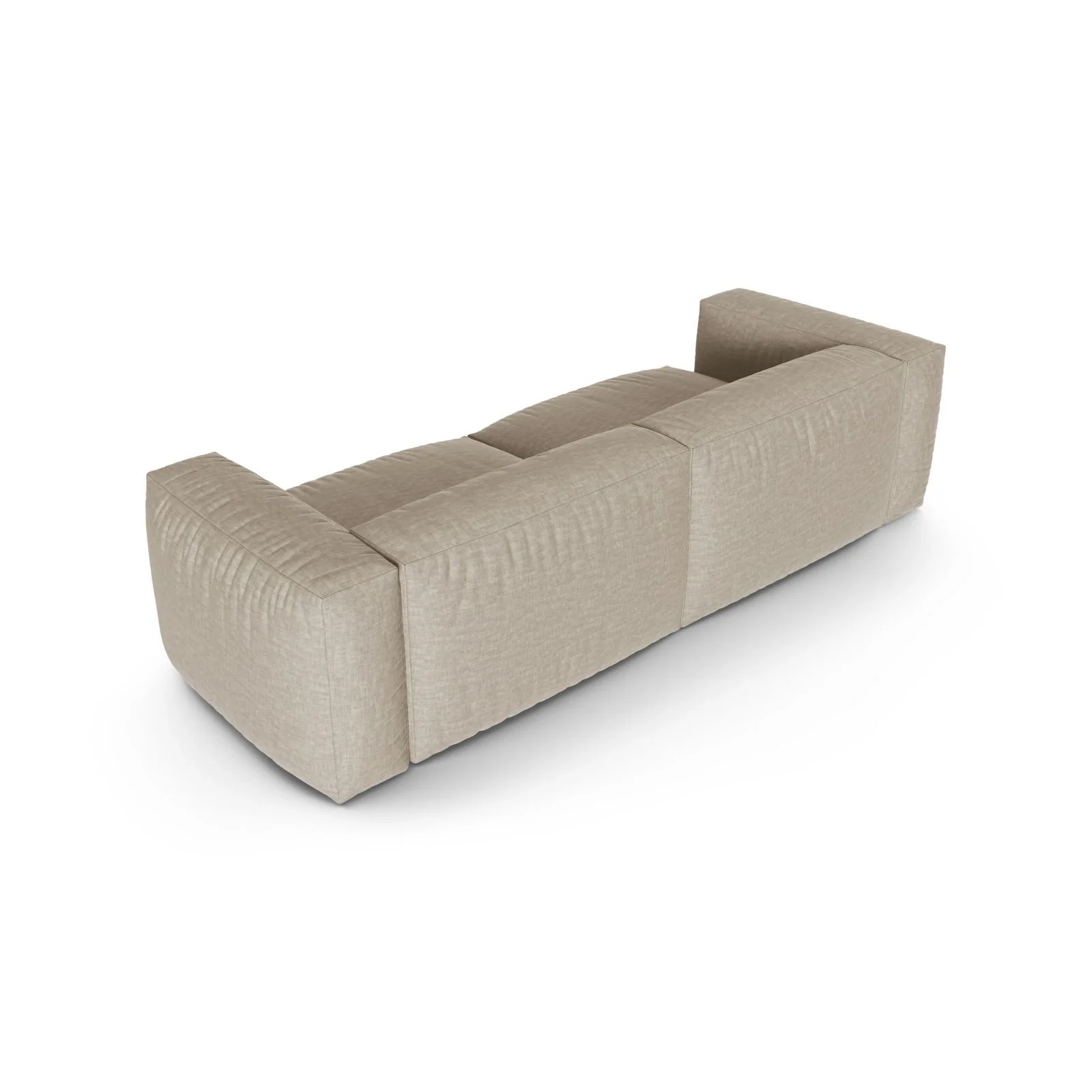 Martina 3-Sitzer Sofa, Sitztiefe 90 cm, aus Samt, Cord, Boucle oder Strukturstoff, 240x120 cm - Image 34