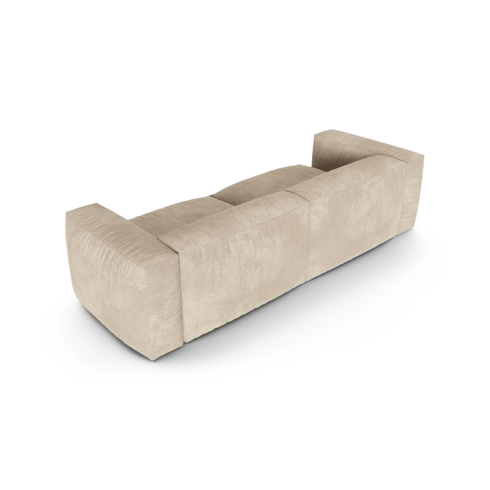 Martina 3-Sitzer Sofa, Sitztiefe 90 cm, aus Samt, Cord, Boucle oder Strukturstoff, 240x120 cm - Image 4