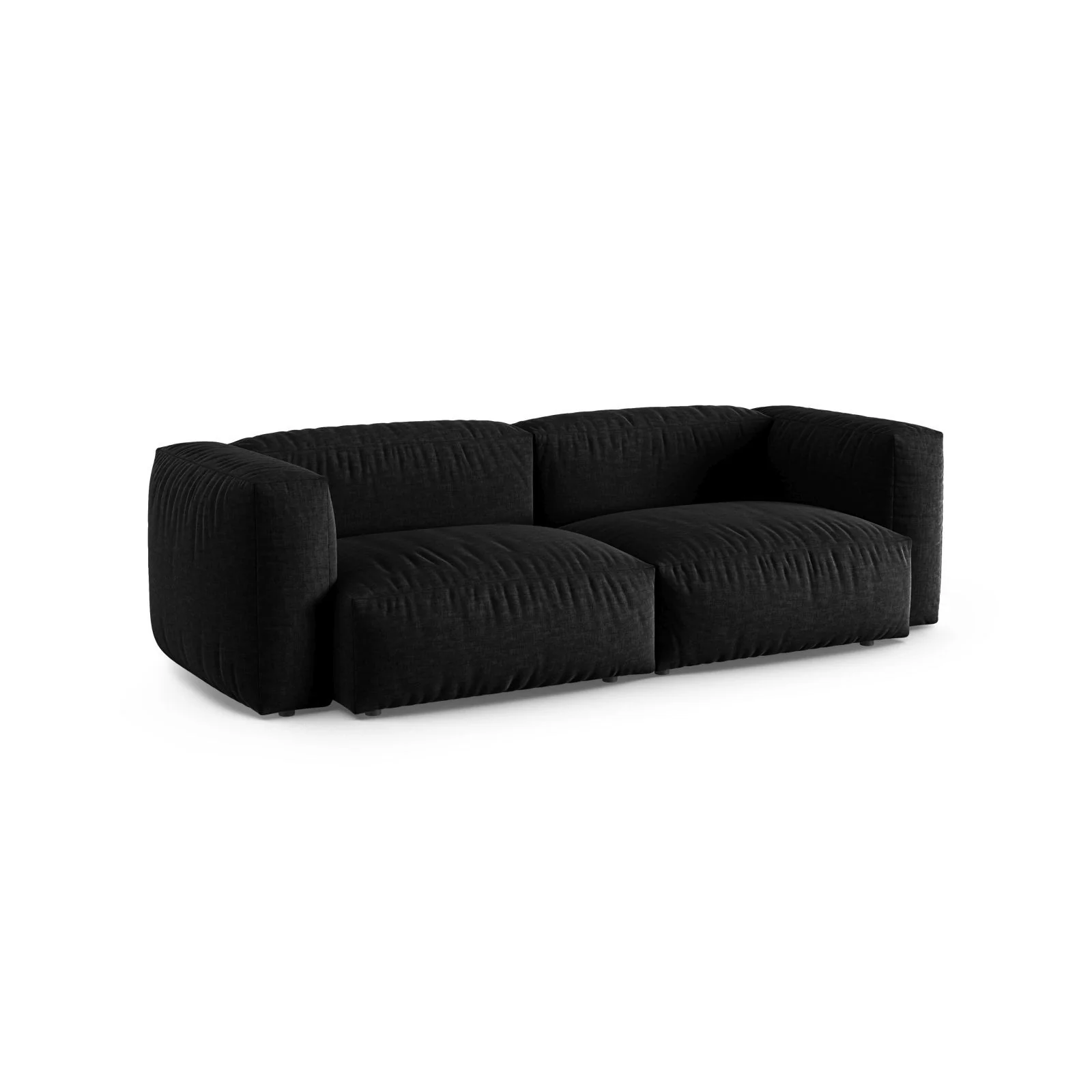 Martina 3-Sitzer Sofa, Sitztiefe 90 cm, aus Samt, Cord, Boucle oder Strukturstoff, 240x120 cm - Image 48