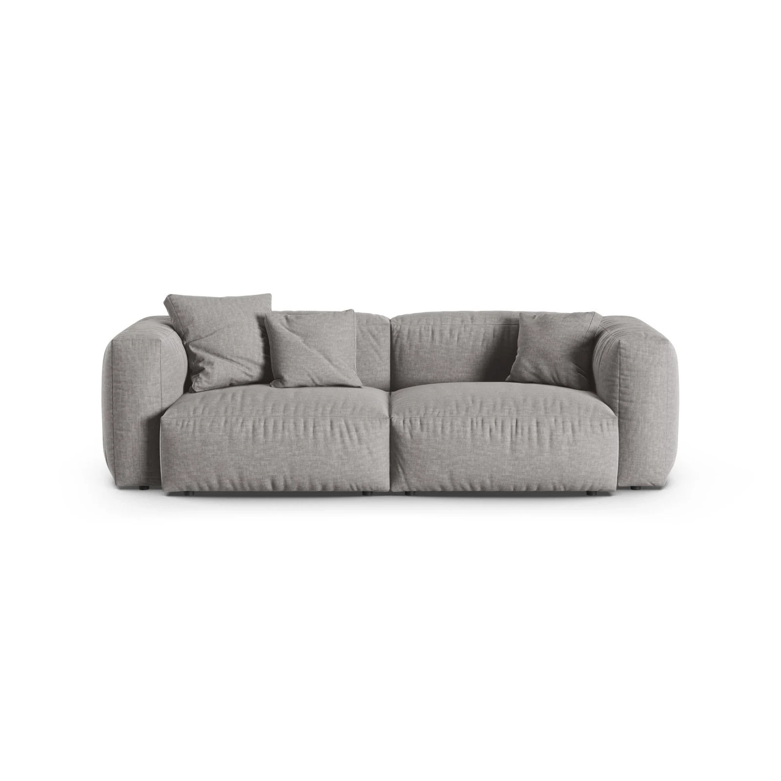 Martina 3-Sitzer Sofa, Sitztiefe 90 cm, aus Samt, Cord, Boucle oder Strukturstoff, 240x120 cm - Image 51