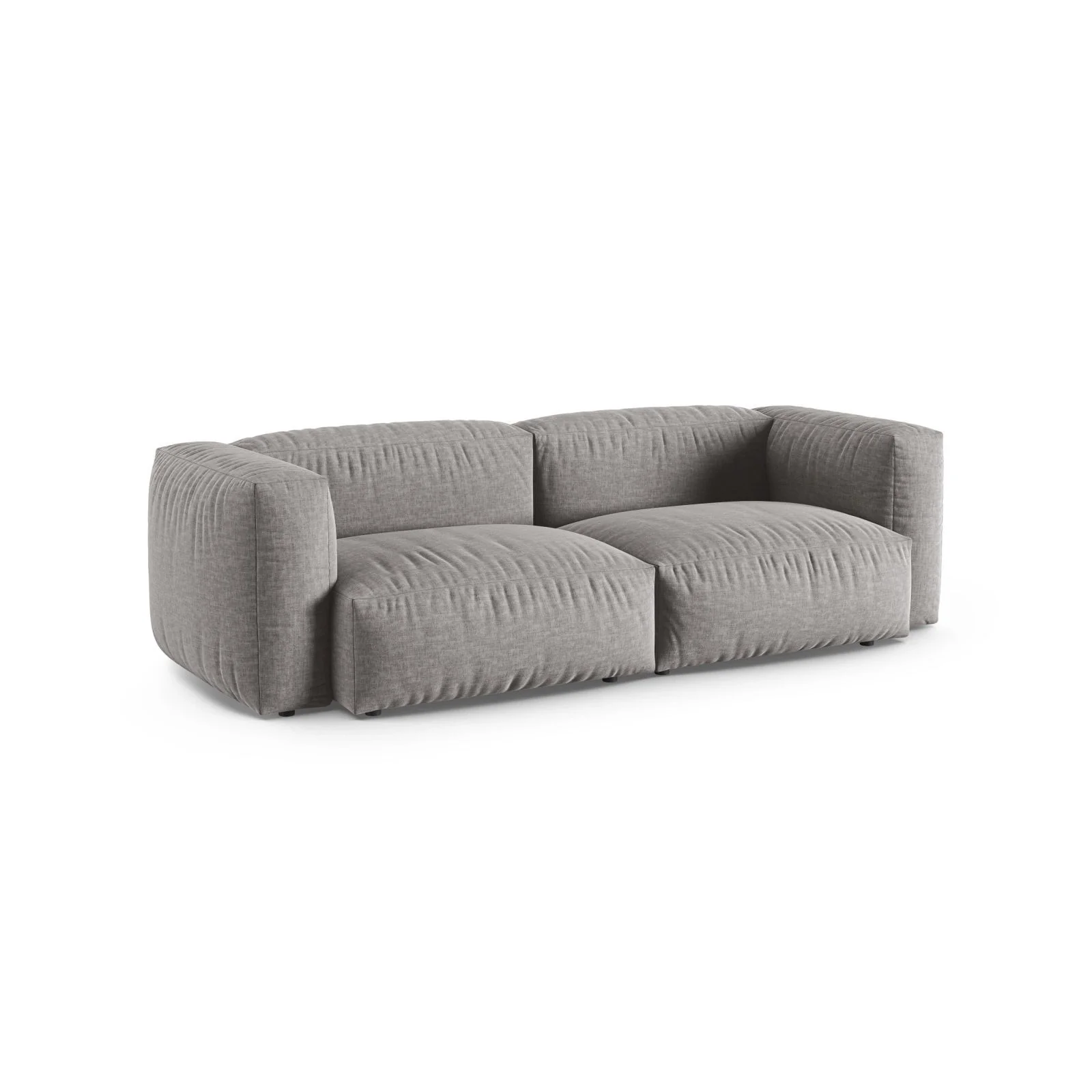 Martina 3-Sitzer Sofa, Sitztiefe 90 cm, aus Samt, Cord, Boucle oder Strukturstoff, 240x120 cm - Image 53