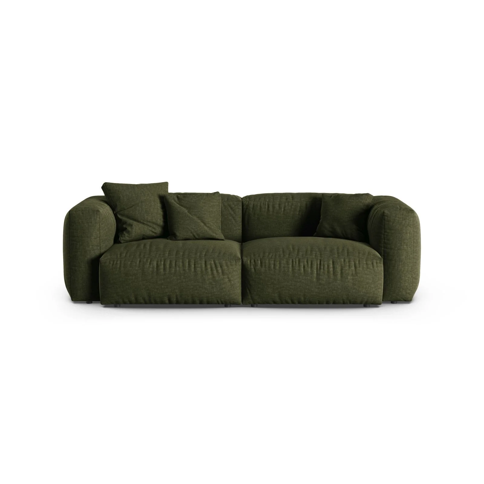 Martina 3-Sitzer Sofa, Sitztiefe 90 cm, aus Samt, Cord, Boucle oder Strukturstoff, 240x120 cm - Image 56