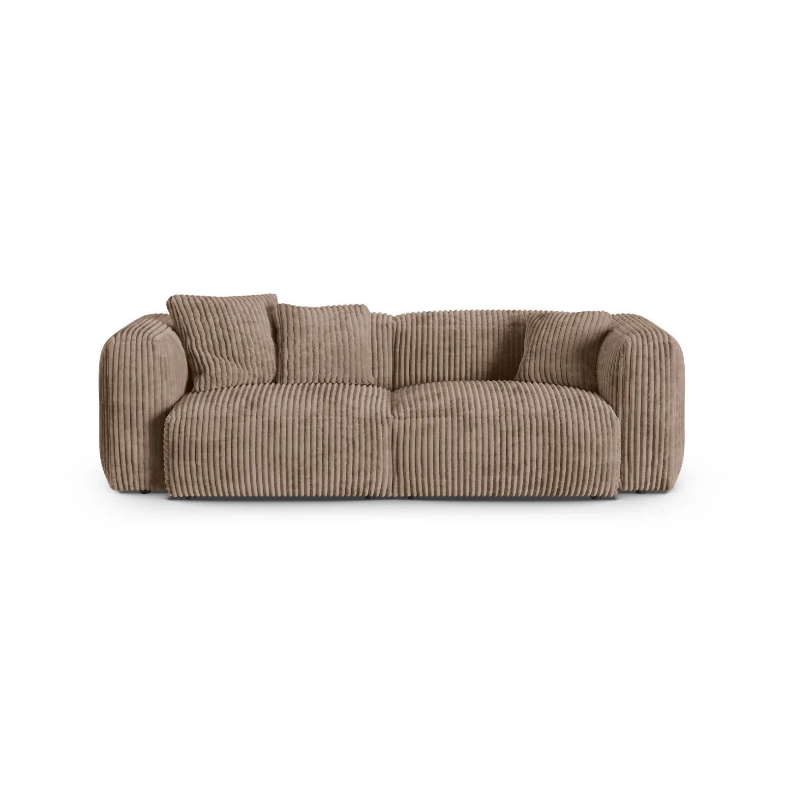 Martina 3-Sitzer Sofa, Sitztiefe 90 cm, aus Samt, Cord, Boucle oder Strukturstoff, 240x120 cm - Image 71