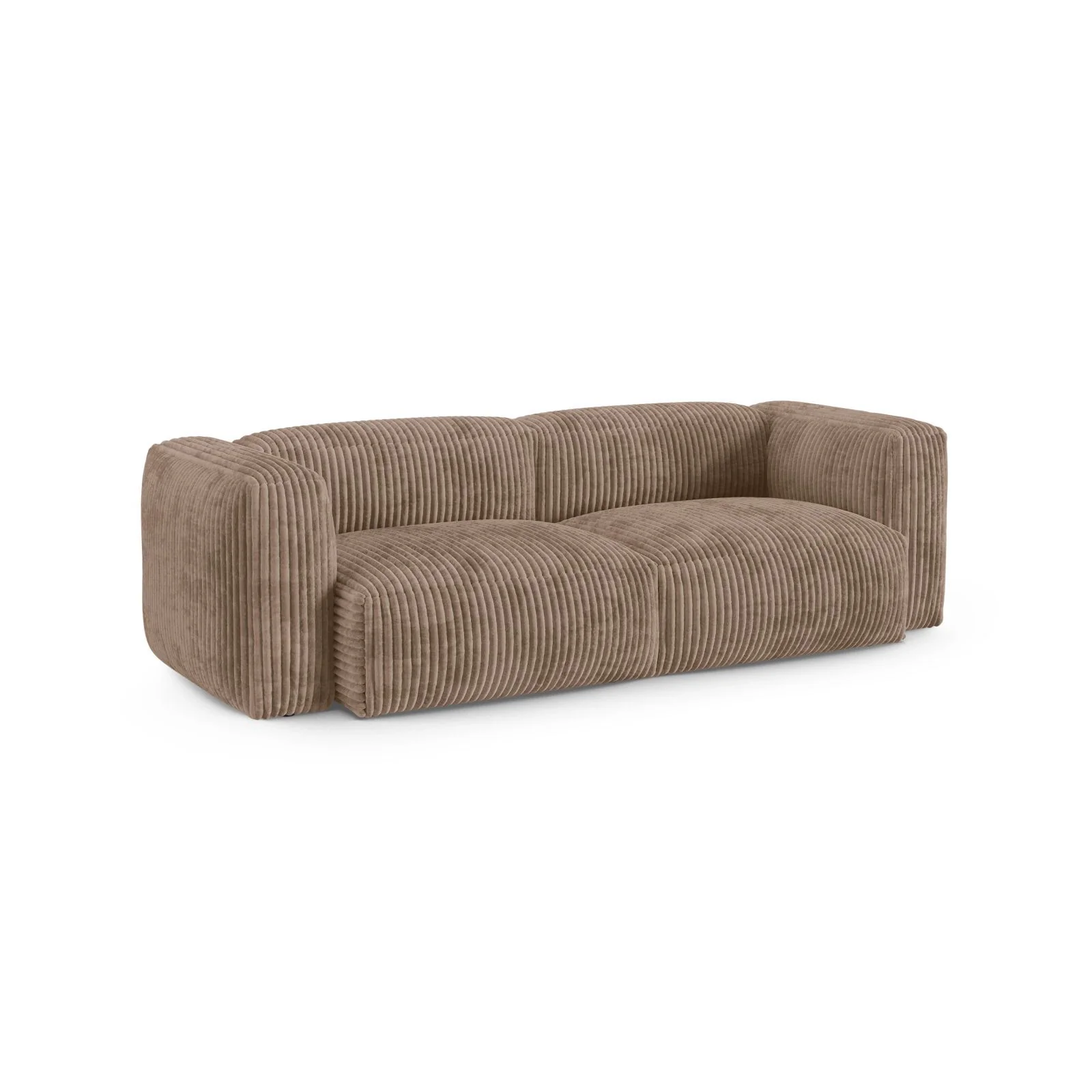 Martina 3-Sitzer Sofa, Sitztiefe 90 cm, aus Samt, Cord, Boucle oder Strukturstoff, 240x120 cm - Image 73