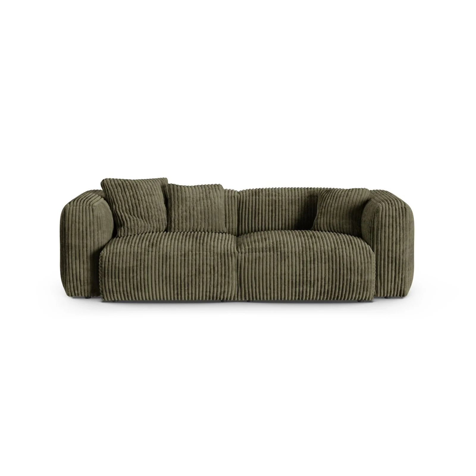Martina 3-Sitzer Sofa, Sitztiefe 90 cm, aus Samt, Cord, Boucle oder Strukturstoff, 240x120 cm - Image 76