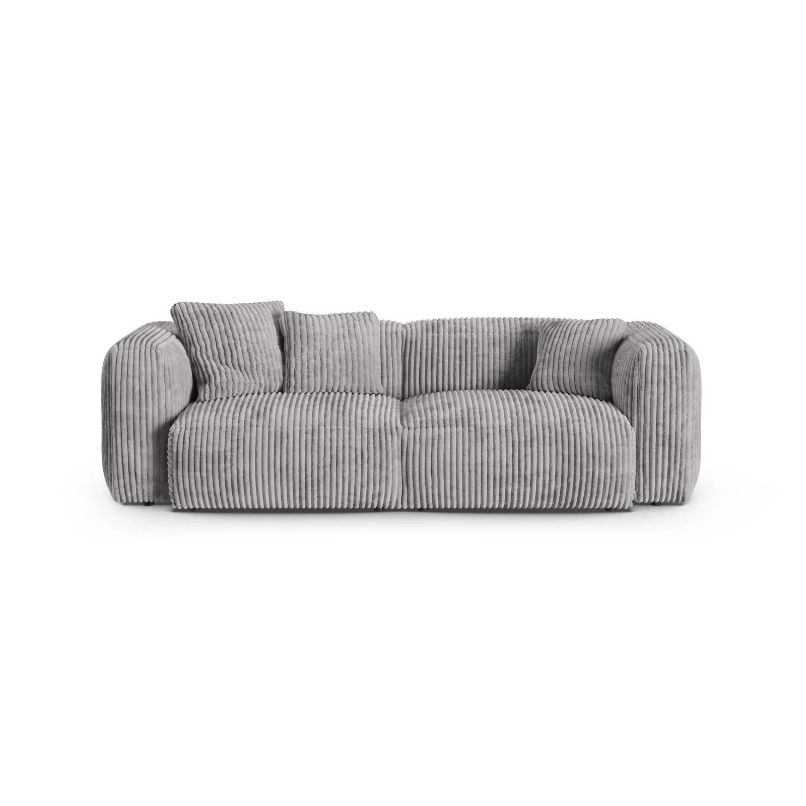 Martina 3-Sitzer Sofa, Sitztiefe 90 cm, aus Samt, Cord, Boucle oder Strukturstoff, 240x120 cm - Image 81