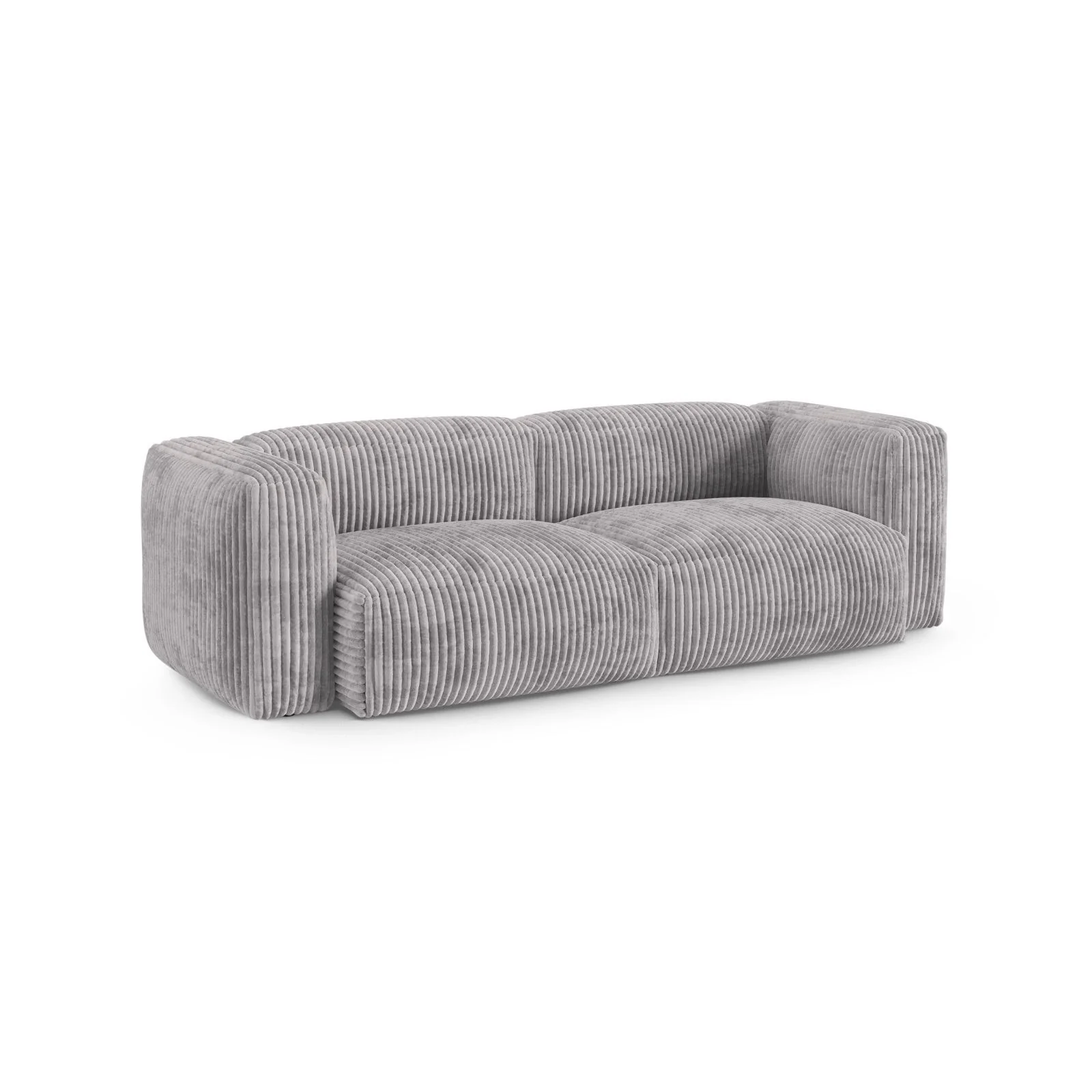 Martina 3-Sitzer Sofa, Sitztiefe 90 cm, aus Samt, Cord, Boucle oder Strukturstoff, 240x120 cm - Image 83