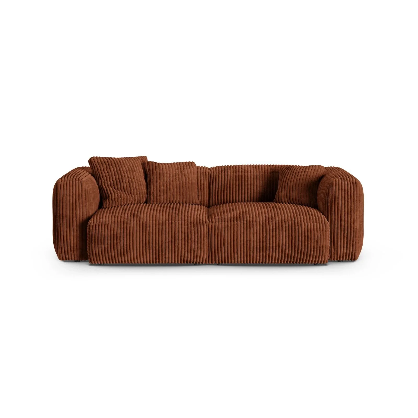 Martina 3-Sitzer Sofa, Sitztiefe 90 cm, aus Samt, Cord, Boucle oder Strukturstoff, 240x120 cm - Image 86