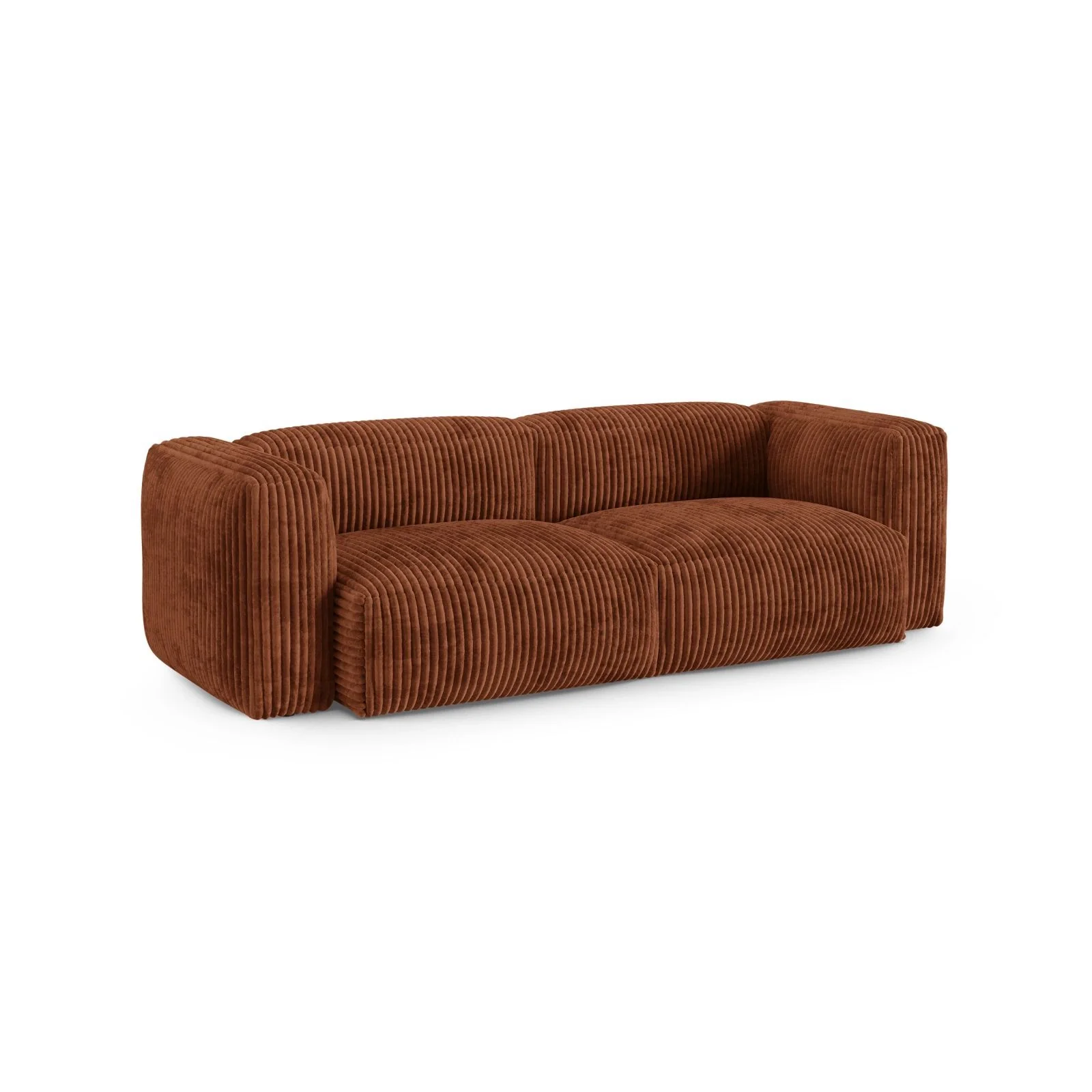 Martina 3-Sitzer Sofa, Sitztiefe 90 cm, aus Samt, Cord, Boucle oder Strukturstoff, 240x120 cm - Image 88
