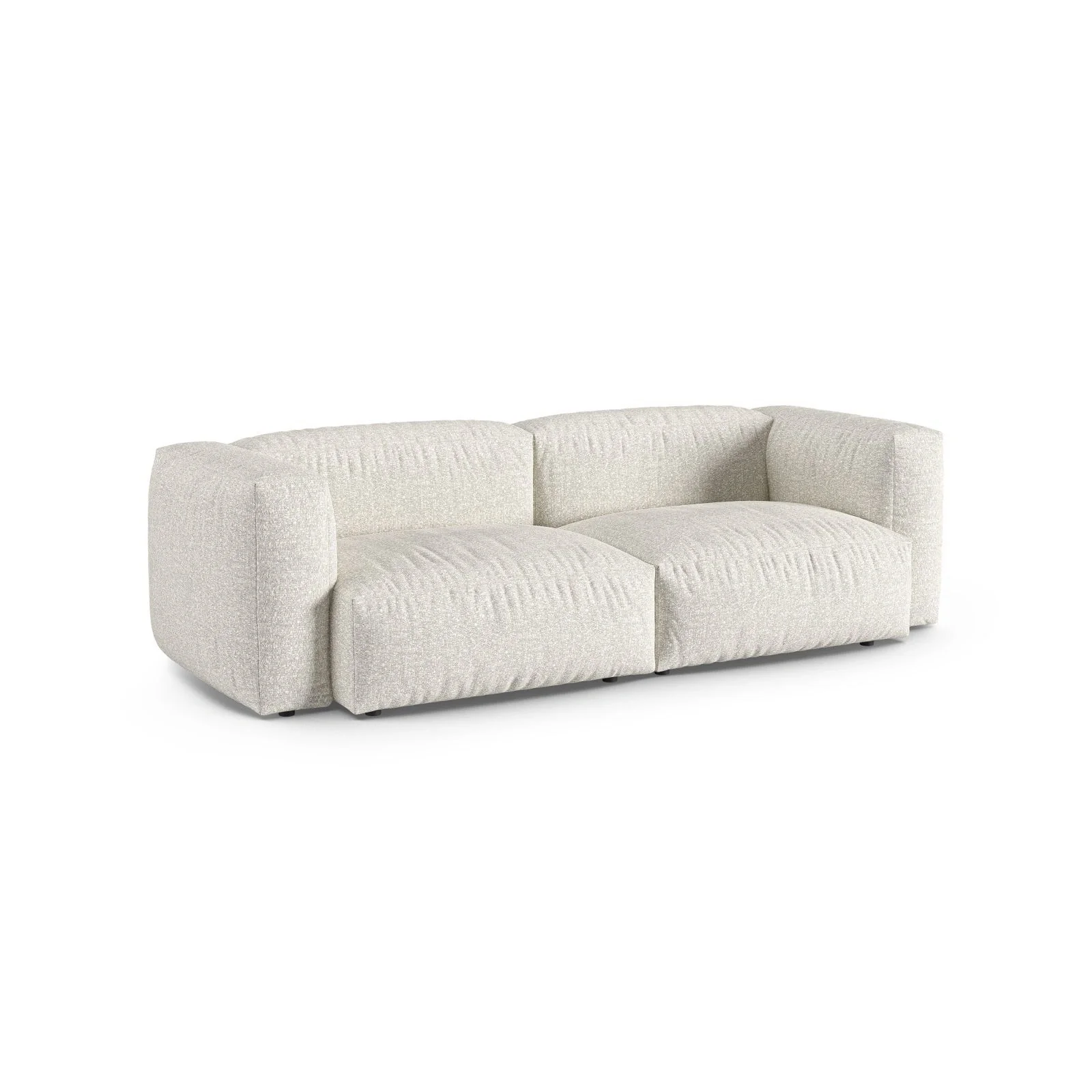 Martina 3-Sitzer Sofa, Sitztiefe 90 cm, aus Samt, Cord, Boucle oder Strukturstoff, 240x120 cm - Image 93