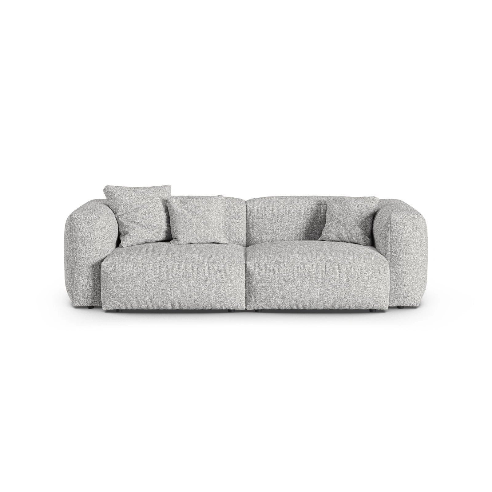 Martina 3-Sitzer Sofa, Sitztiefe 90 cm, aus Samt, Cord, Boucle oder Strukturstoff, 240x120 cm - Image 96