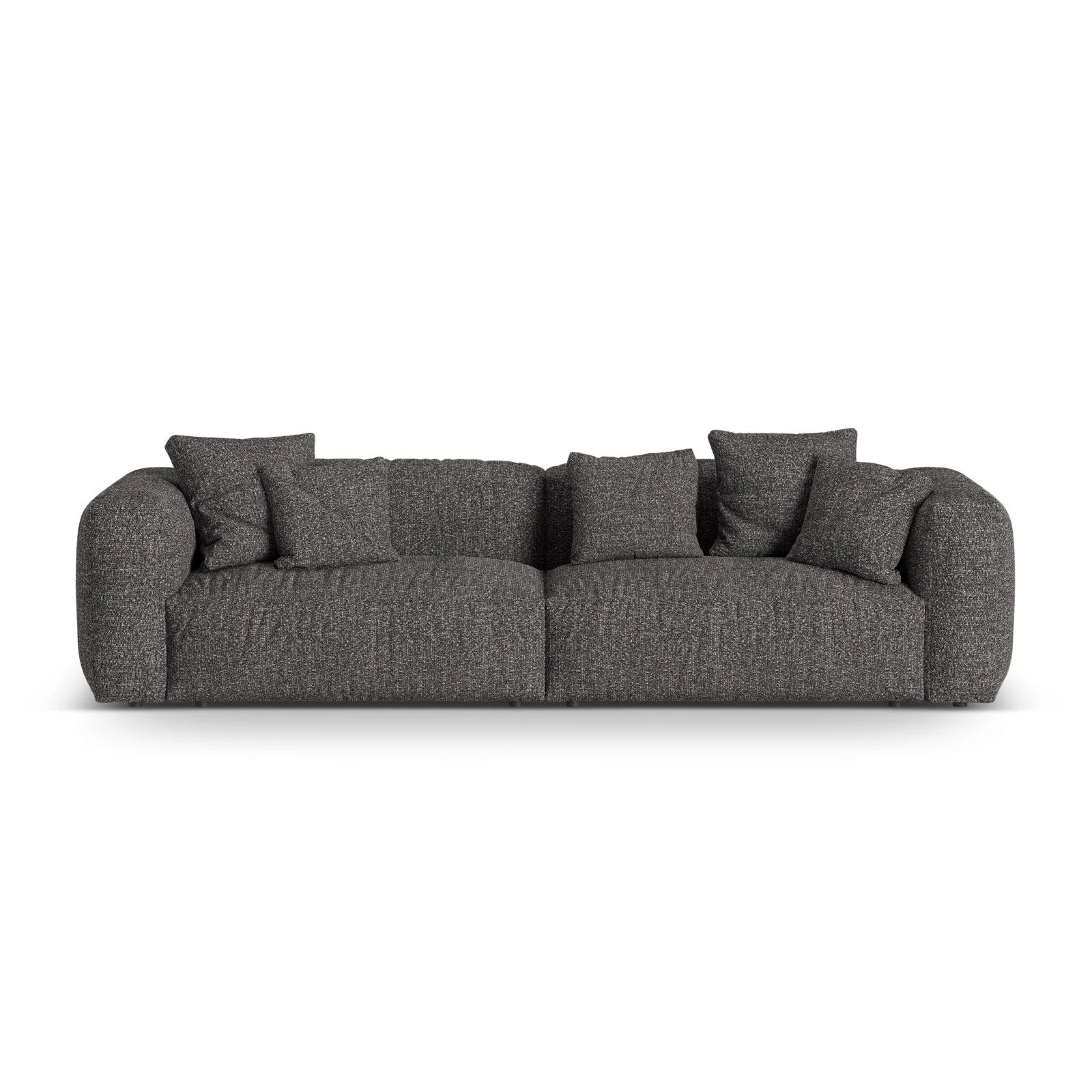 Martina 4-Sitzer Sofa, Sitztiefe 76 cm, aus Samt, Cord, Boucle oder Strukturstoff, 320x106 cm - Image 101