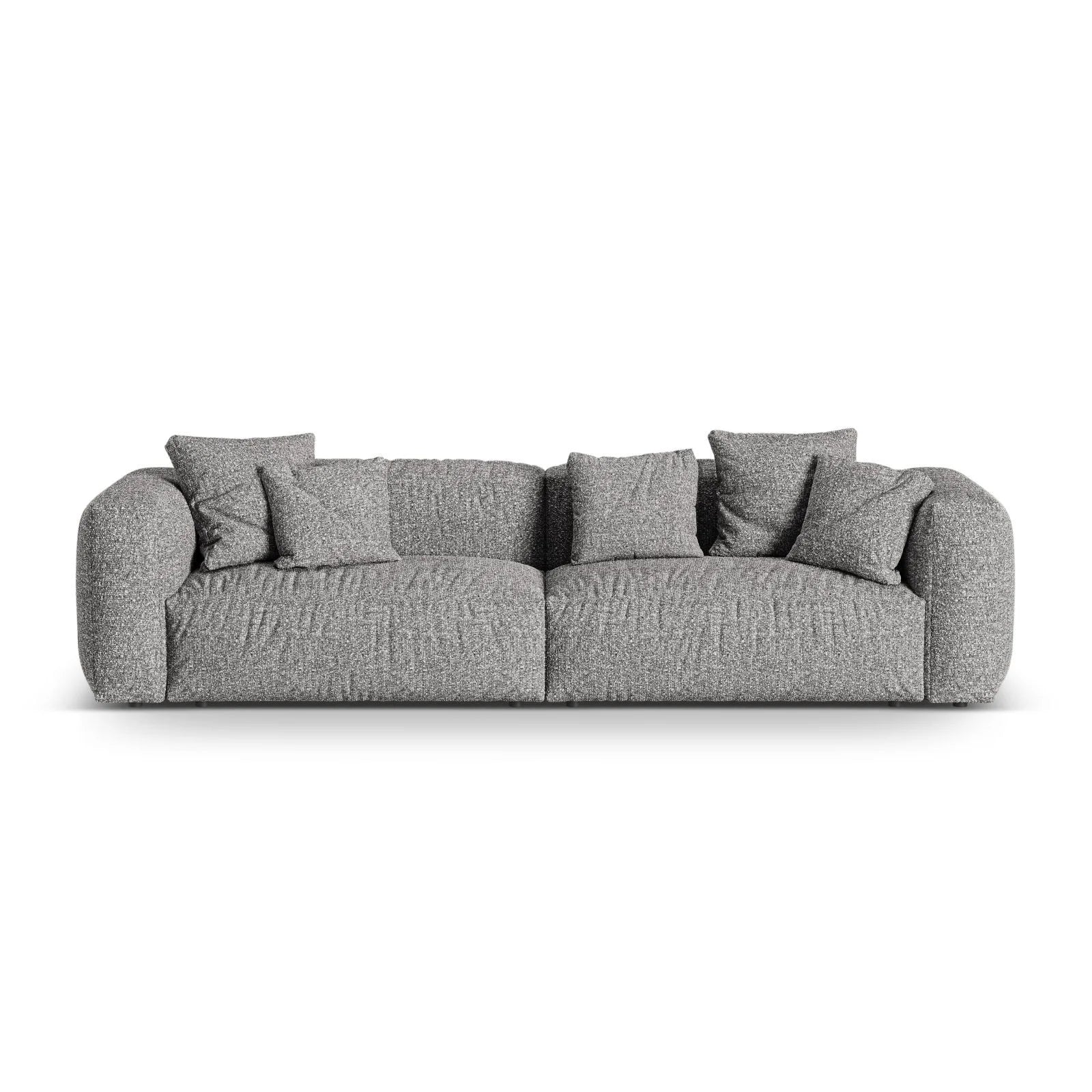 Martina 4-Sitzer Sofa, Sitztiefe 76 cm, aus Samt, Cord, Boucle oder Strukturstoff, 320x106 cm - Image 106