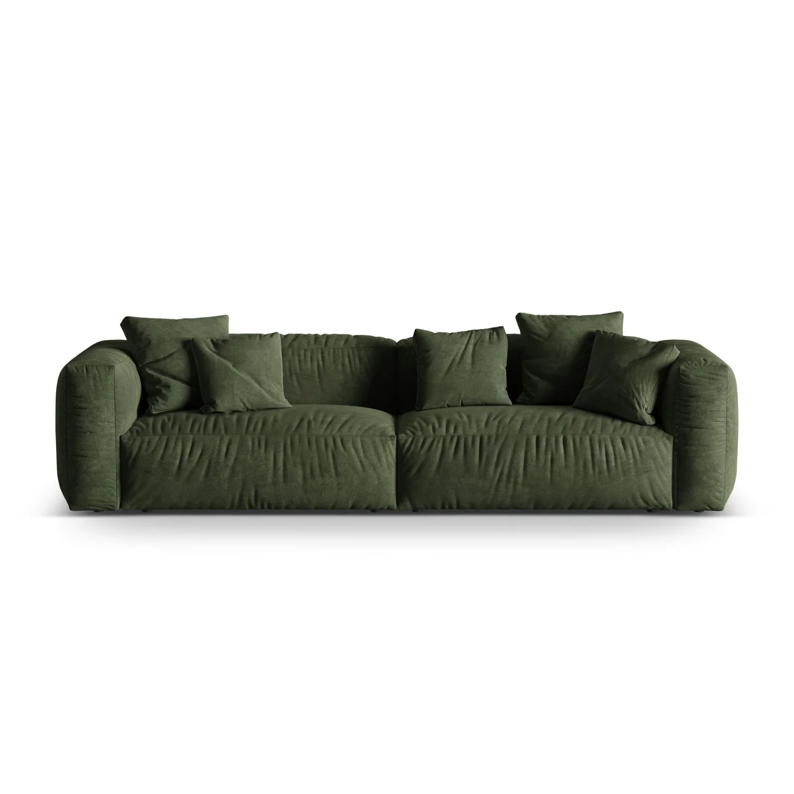 Martina 4-Sitzer Sofa, Sitztiefe 76 cm, aus Samt, Cord, Boucle oder Strukturstoff, 320x106 cm - Image 11