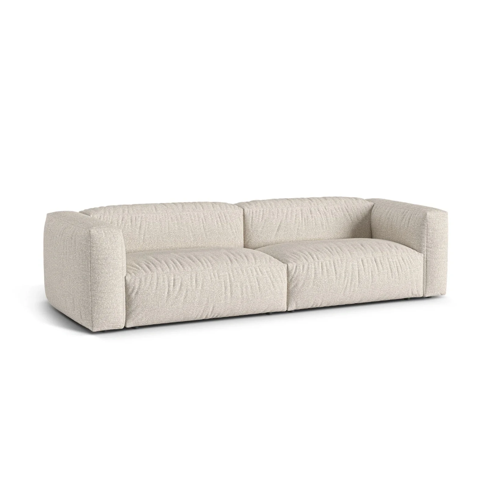 Martina 4-Sitzer Sofa, Sitztiefe 76 cm, aus Samt, Cord, Boucle oder Strukturstoff, 320x106 cm - Image 113