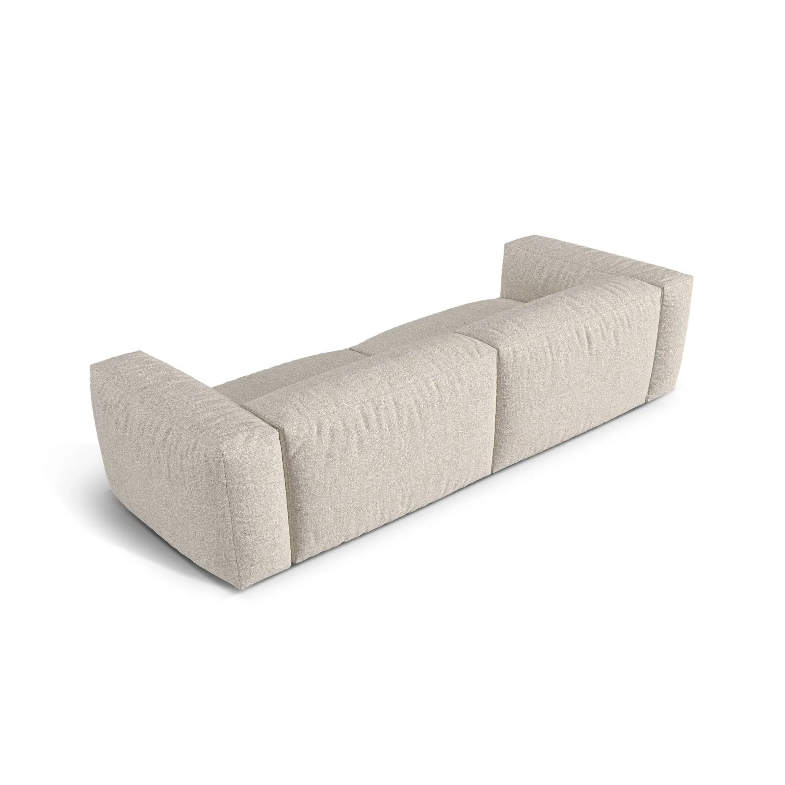 Martina 4-Sitzer Sofa, Sitztiefe 76 cm, aus Samt, Cord, Boucle oder Strukturstoff, 320x106 cm - Image 114