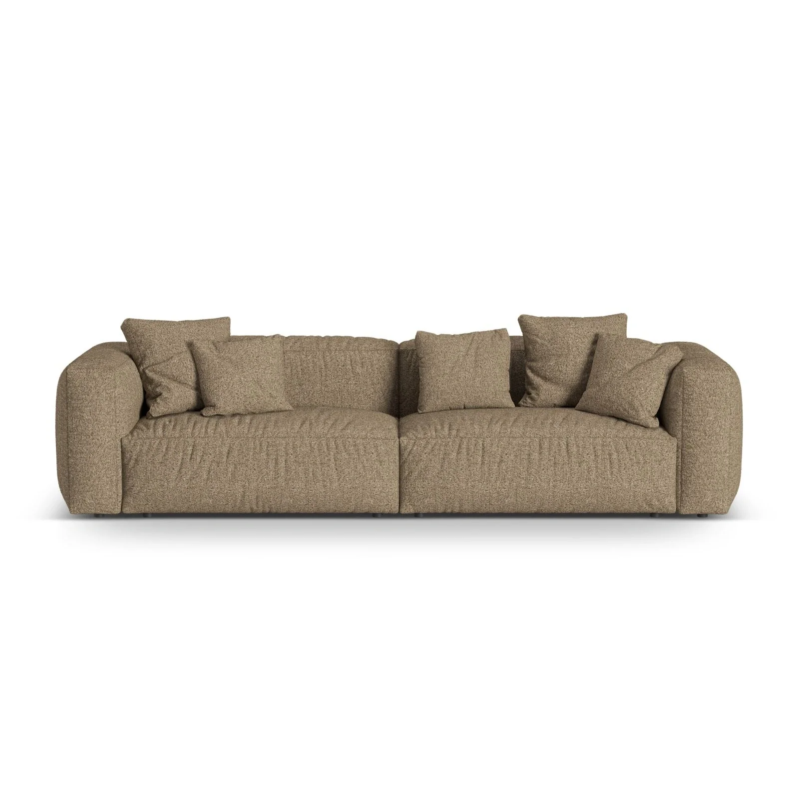 Martina 4-Sitzer Sofa, Sitztiefe 76 cm, aus Samt, Cord, Boucle oder Strukturstoff, 320x106 cm - Image 121