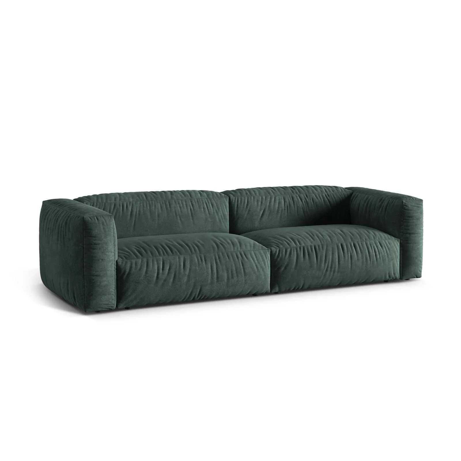 Martina 4-Sitzer Sofa, Sitztiefe 76 cm, aus Samt, Cord, Boucle oder Strukturstoff, 320x106 cm - Image 18