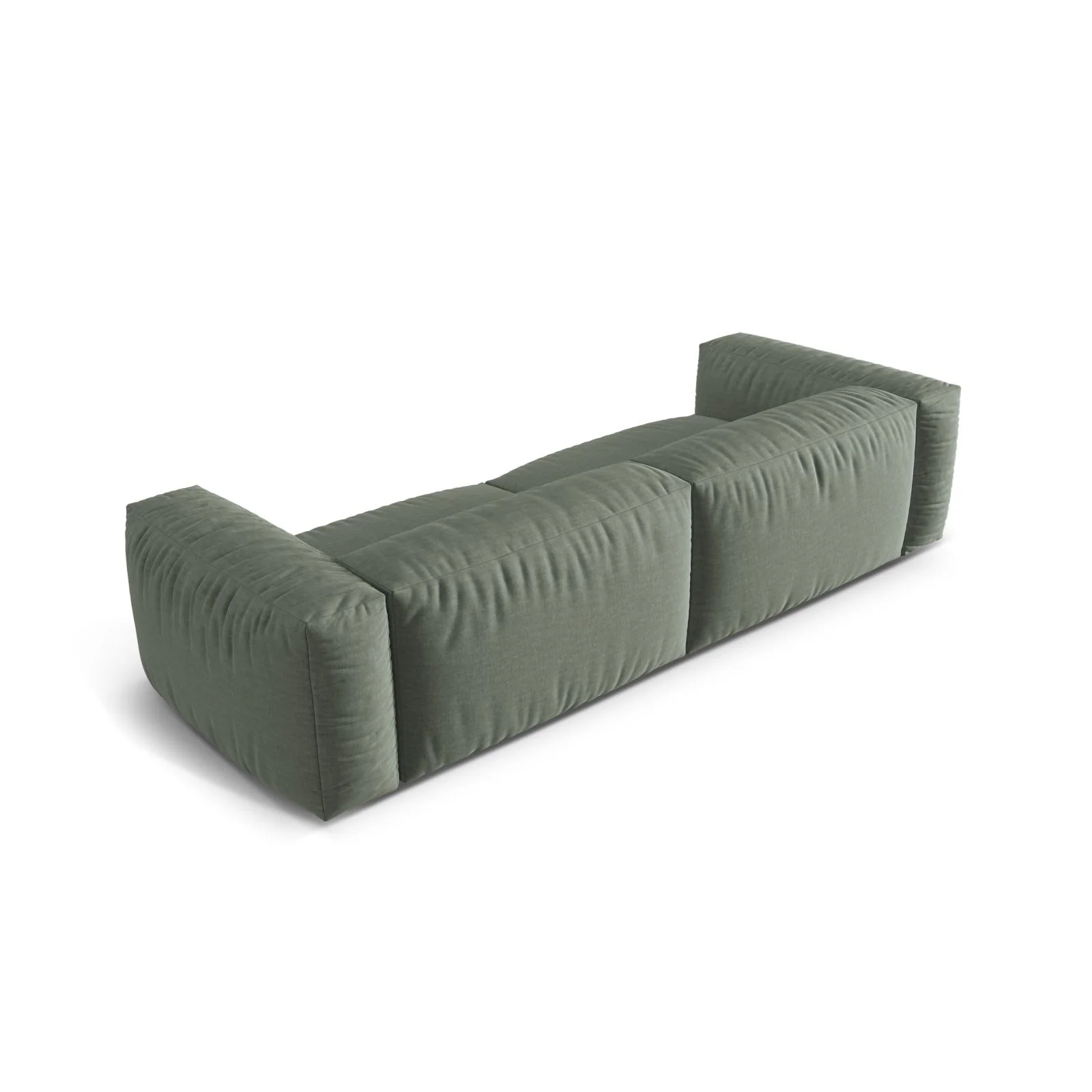 Martina 4-Sitzer Sofa, Sitztiefe 76 cm, aus Samt, Cord, Boucle oder Strukturstoff, 320x106 cm - Image 39