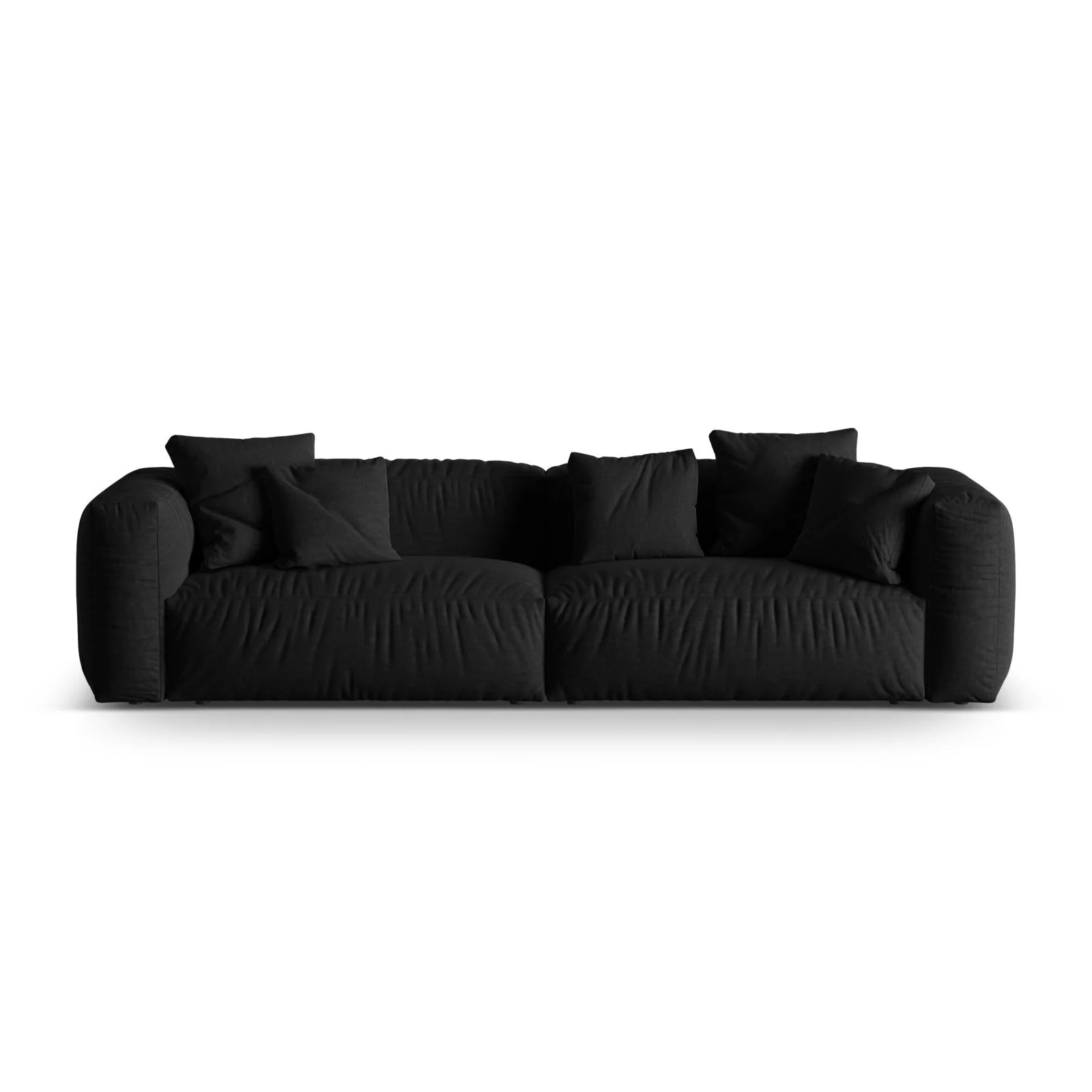 Martina 4-Sitzer Sofa, Sitztiefe 76 cm, aus Samt, Cord, Boucle oder Strukturstoff, 320x106 cm - Image 46