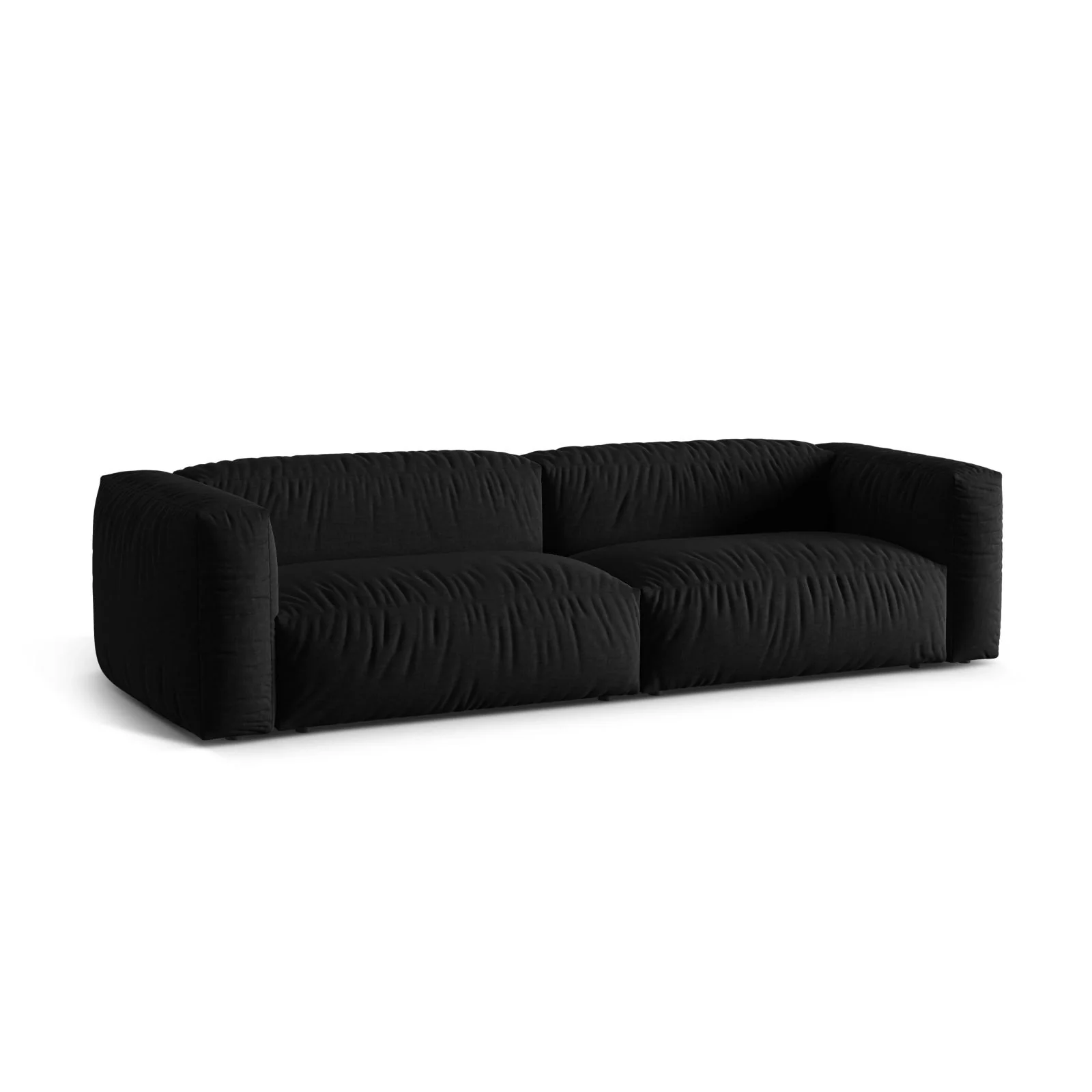 Martina 4-Sitzer Sofa, Sitztiefe 76 cm, aus Samt, Cord, Boucle oder Strukturstoff, 320x106 cm - Image 48