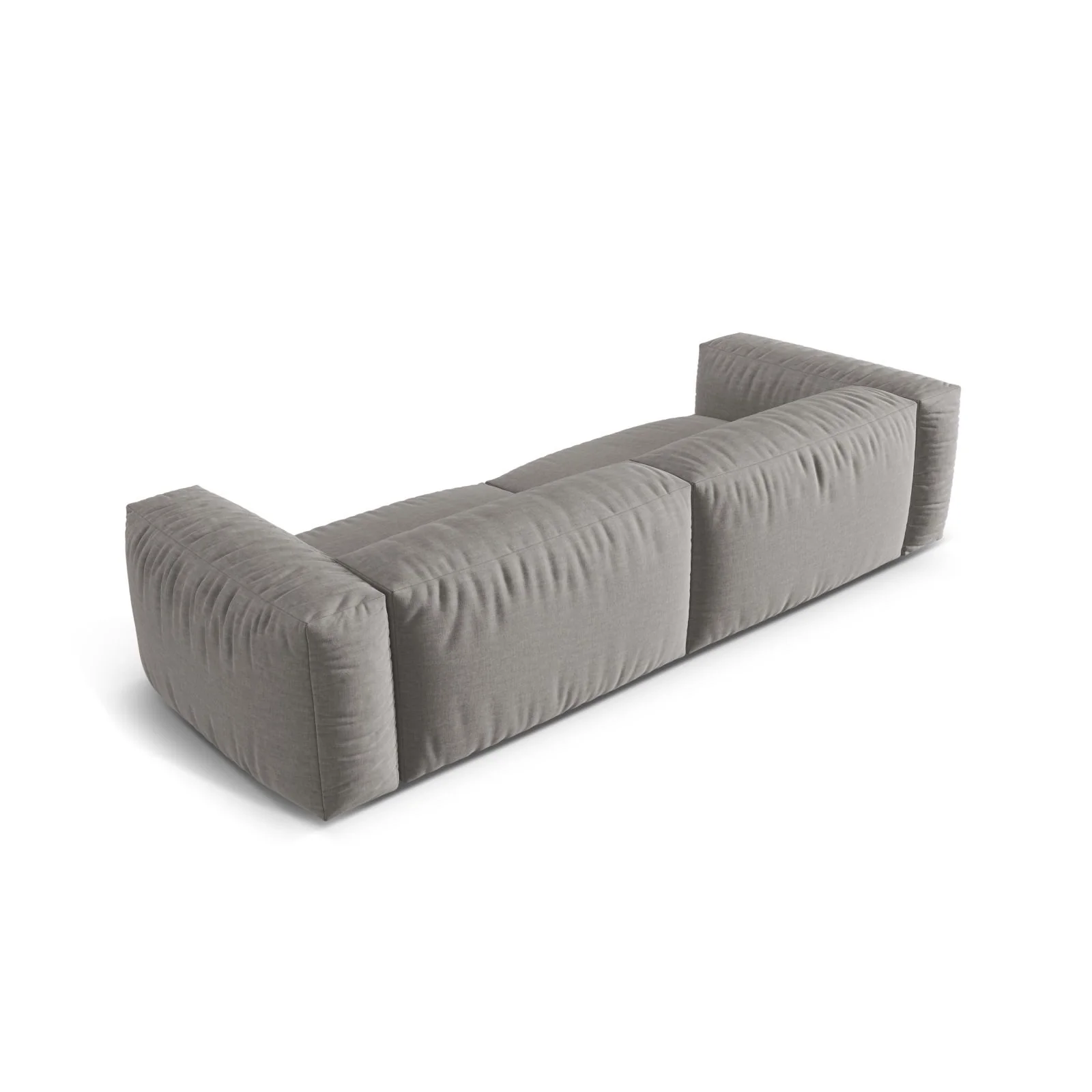 Martina 4-Sitzer Sofa, Sitztiefe 76 cm, aus Samt, Cord, Boucle oder Strukturstoff, 320x106 cm - Image 54