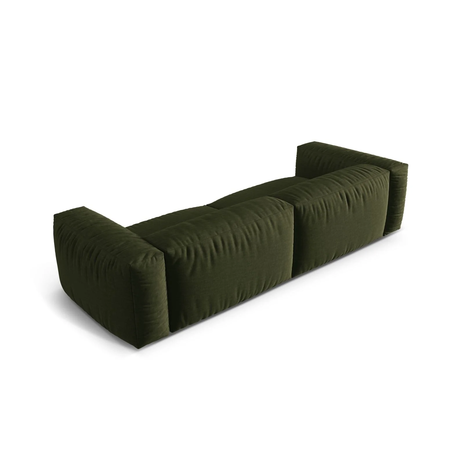 Martina 4-Sitzer Sofa, Sitztiefe 76 cm, aus Samt, Cord, Boucle oder Strukturstoff, 320x106 cm - Image 59