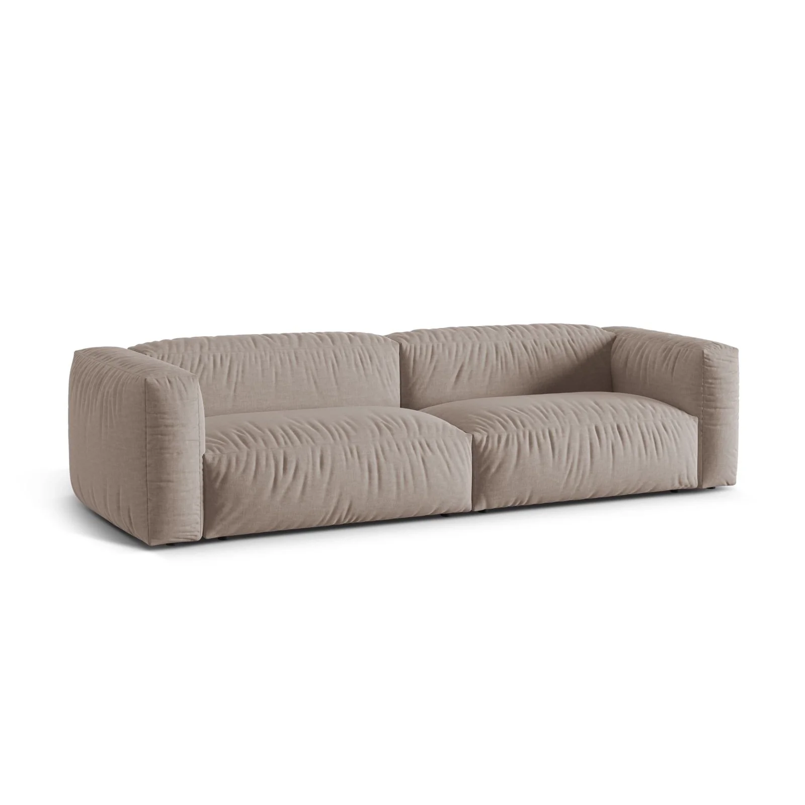 Martina 4-Sitzer Sofa, Sitztiefe 76 cm, aus Samt, Cord, Boucle oder Strukturstoff, 320x106 cm - Image 63