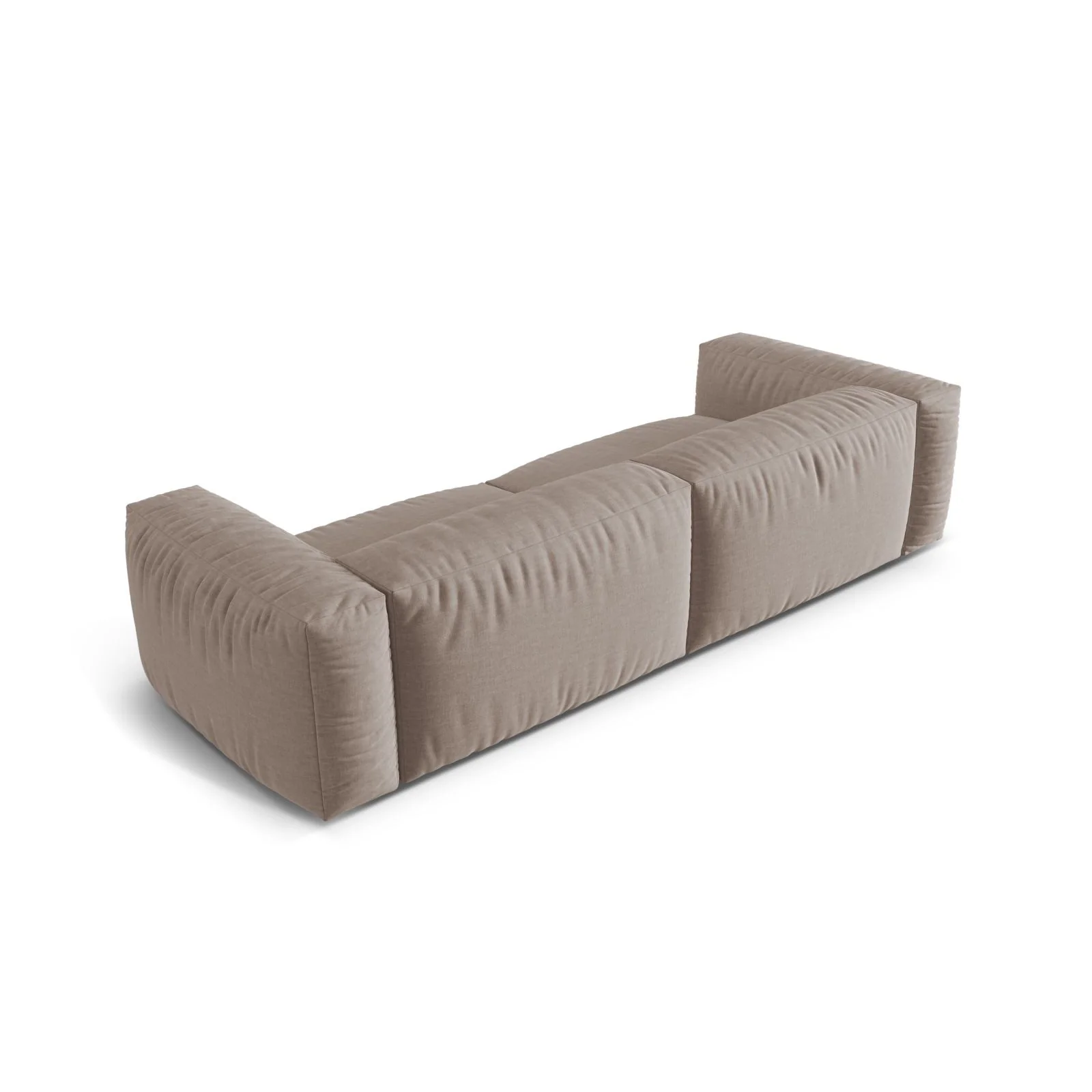 Martina 4-Sitzer Sofa, Sitztiefe 76 cm, aus Samt, Cord, Boucle oder Strukturstoff, 320x106 cm - Image 64