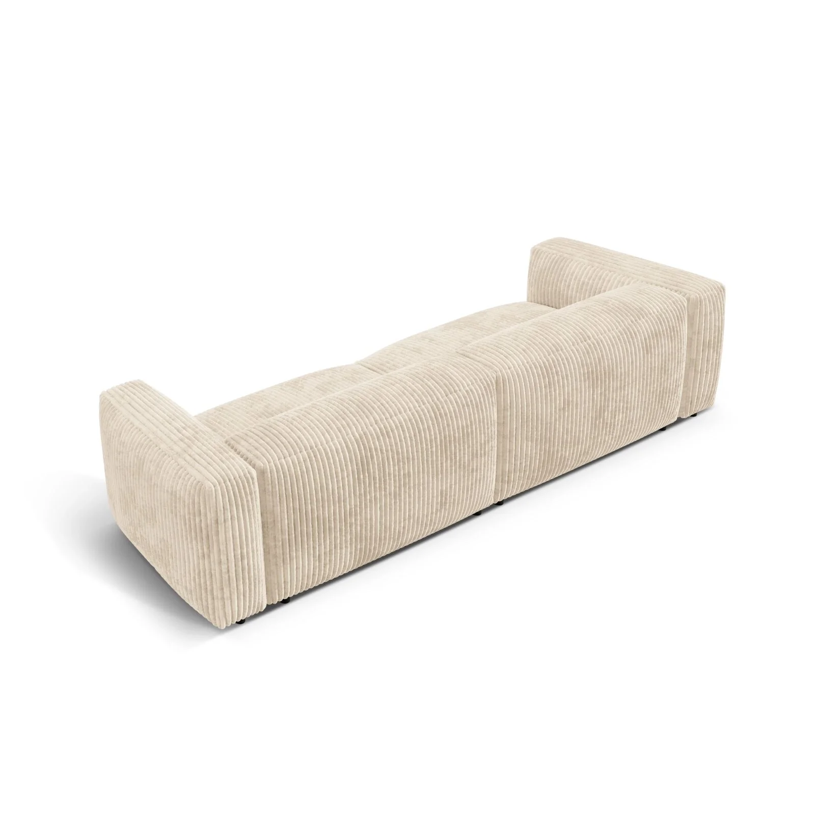 Martina 4-Sitzer Sofa, Sitztiefe 76 cm, aus Samt, Cord, Boucle oder Strukturstoff, 320x106 cm - Image 69