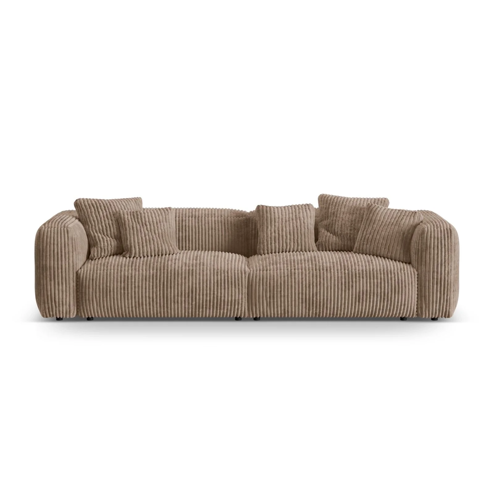 Martina 4-Sitzer Sofa, Sitztiefe 76 cm, aus Samt, Cord, Boucle oder Strukturstoff, 320x106 cm - Image 71