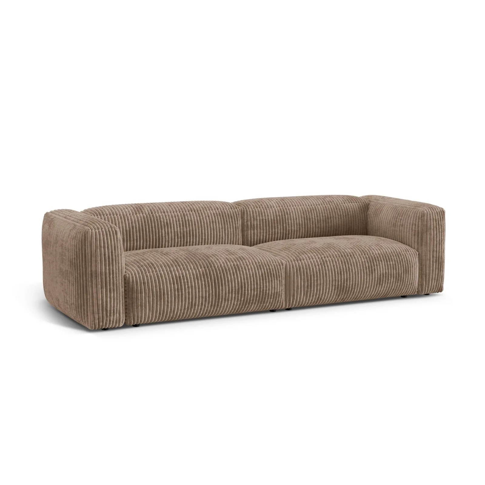 Martina 4-Sitzer Sofa, Sitztiefe 76 cm, aus Samt, Cord, Boucle oder Strukturstoff, 320x106 cm - Image 73