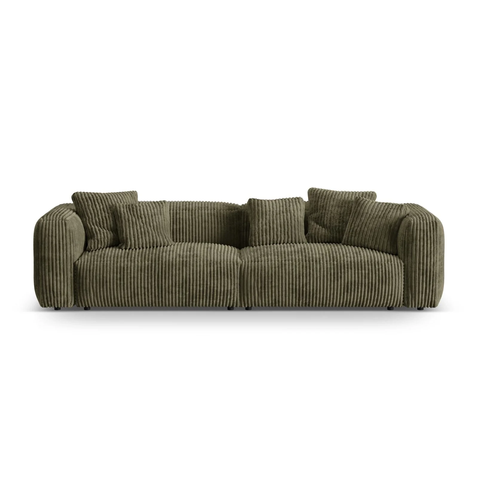 Martina 4-Sitzer Sofa, Sitztiefe 76 cm, aus Samt, Cord, Boucle oder Strukturstoff, 320x106 cm - Image 76